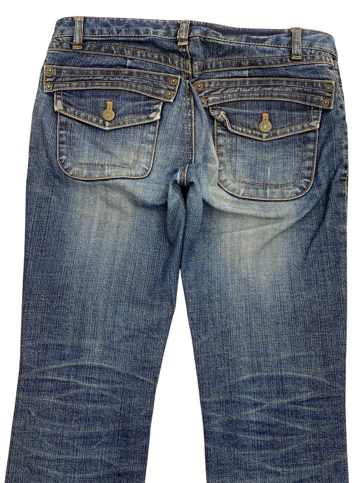 Other Japanese Brand Double Waist Style Faded Jeans Size US 32 / EU 48 - 4 Thumbnail
