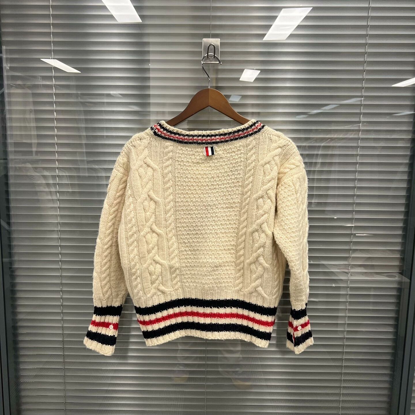 Thom Browne thom browne striped wool cardigan size 2 Size US S / EU 44-46 / 1 - 1 Thumbnail