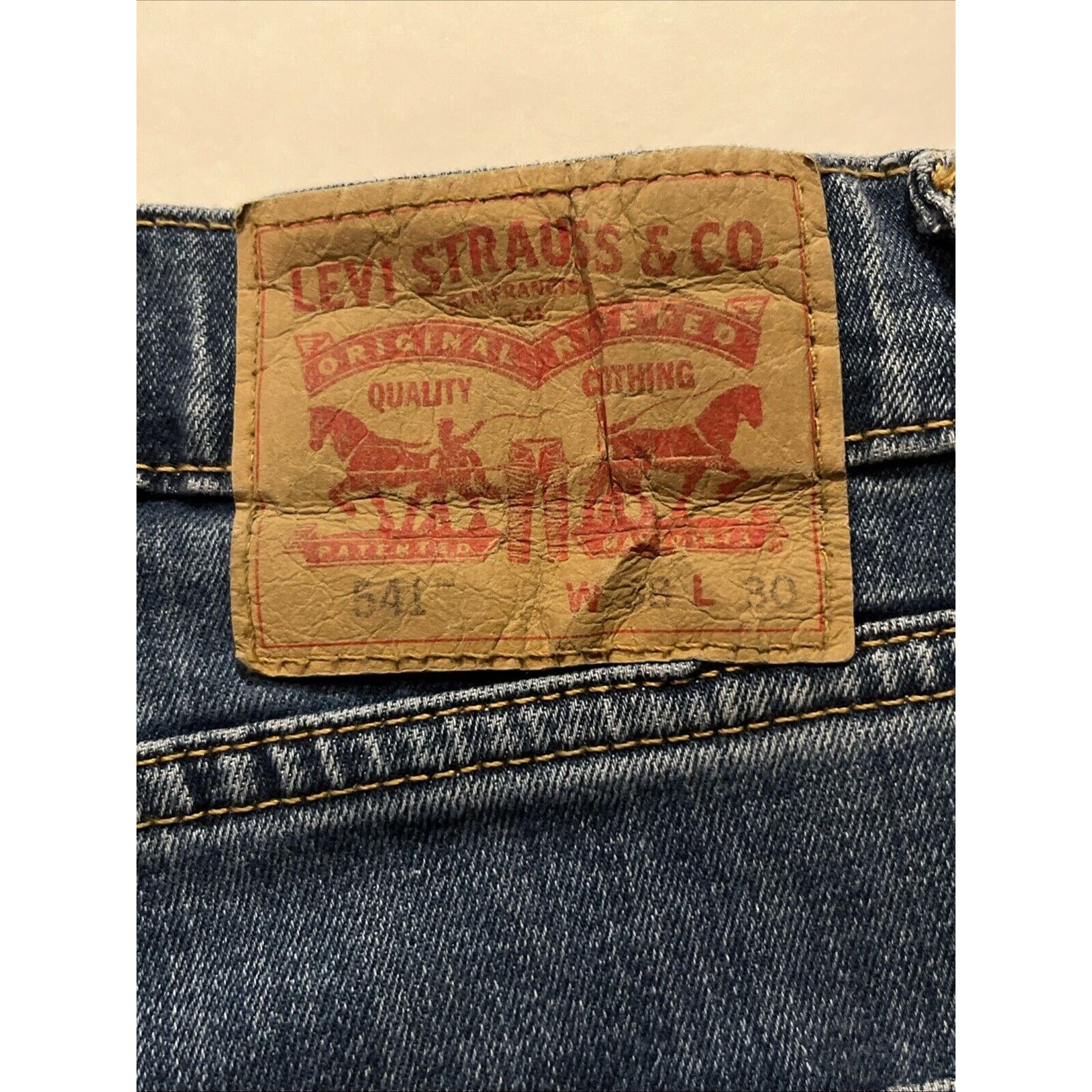 Levi's Levi’s 541 Jeans Men’s 38x30 Dark Blue Outdoor Cotton Denim Size US 40 / EU 56 - 3 Thumbnail
