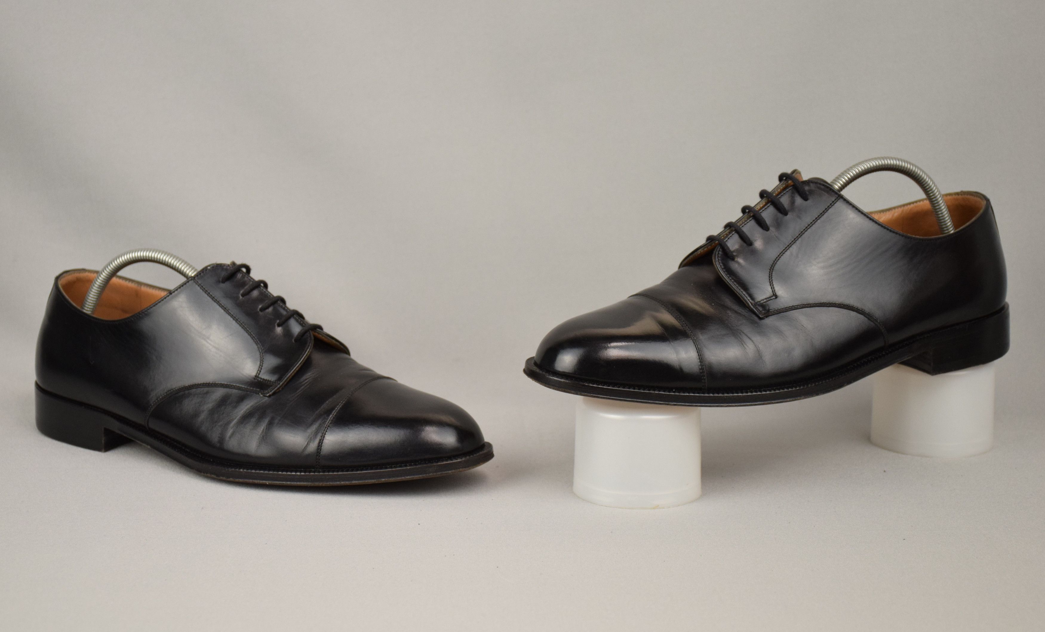 Bally × Vintage Bally Vintage Dress Shoes Black Oxfords Mens US 9 UK 8 EU 42 Size US 9 / EU 42 - 6 Thumbnail