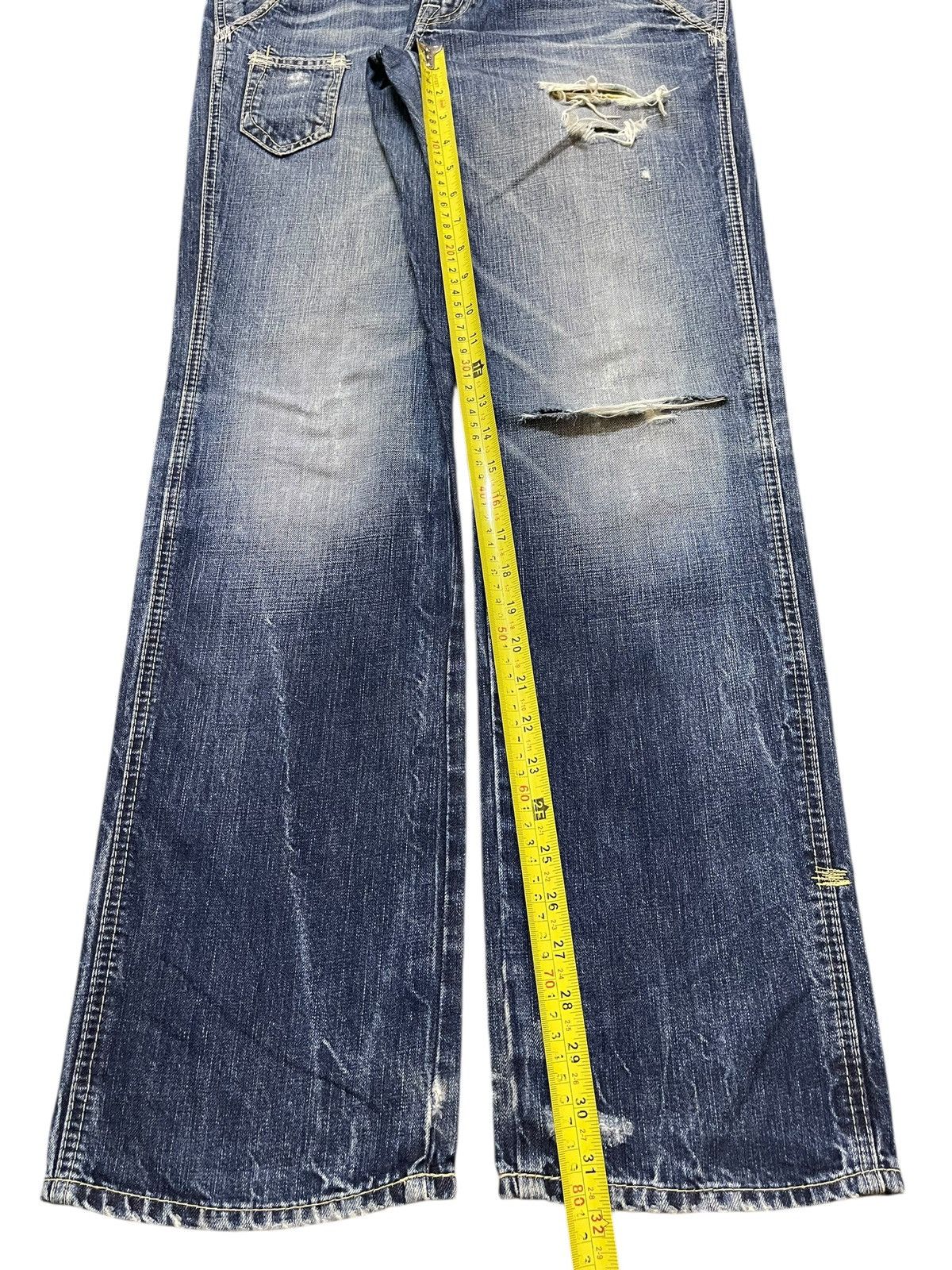 Levi's Vintage 90s Levis 502 Faded Wash Distress Style Loose Jeans Size US 32 / EU 48 - 13 Thumbnail