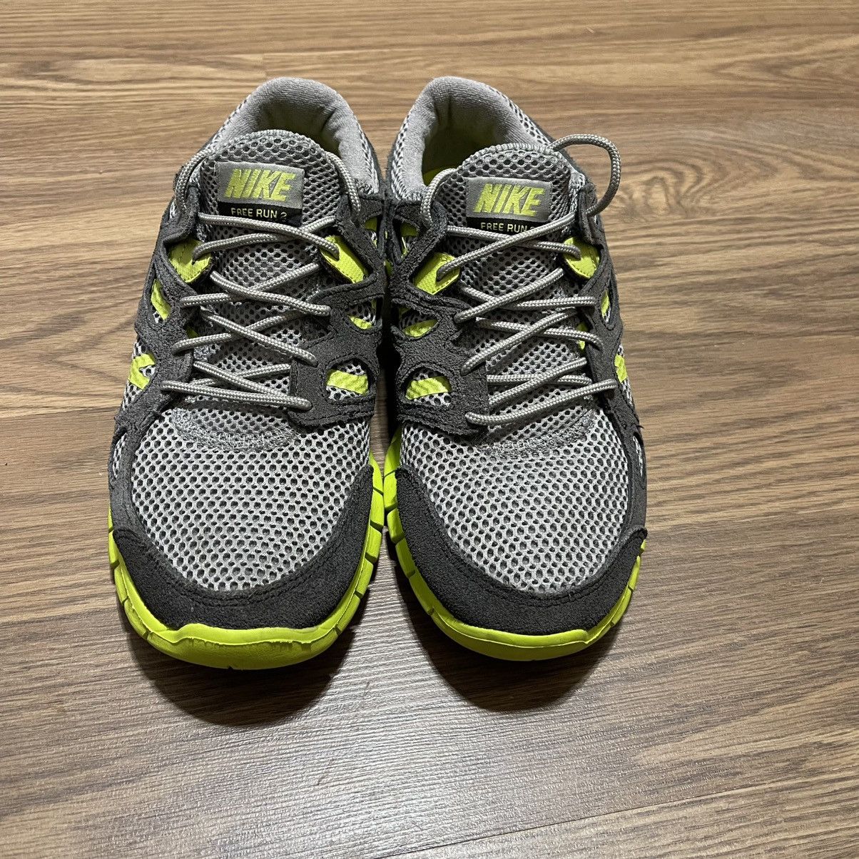Nike 2012 Nike free run 2 grey green Size US 8 / EU 41 - 7 Thumbnail