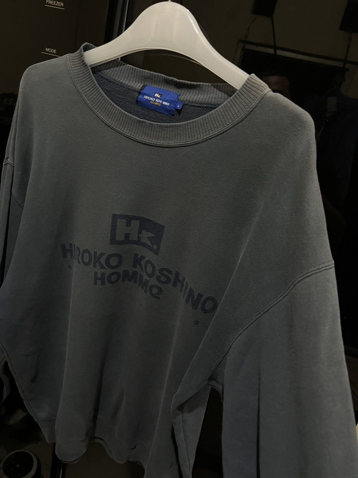 Hiroko Koshino Homme Hiroko Koshino Homme Distressed Sun Faded Grunge Sweatshirt Size US L / EU 52-54 / 3 - 5 Thumbnail