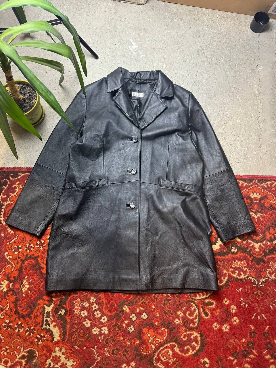 Vintage Y2K Leather Opium Jacket The Matrix Style Rare
