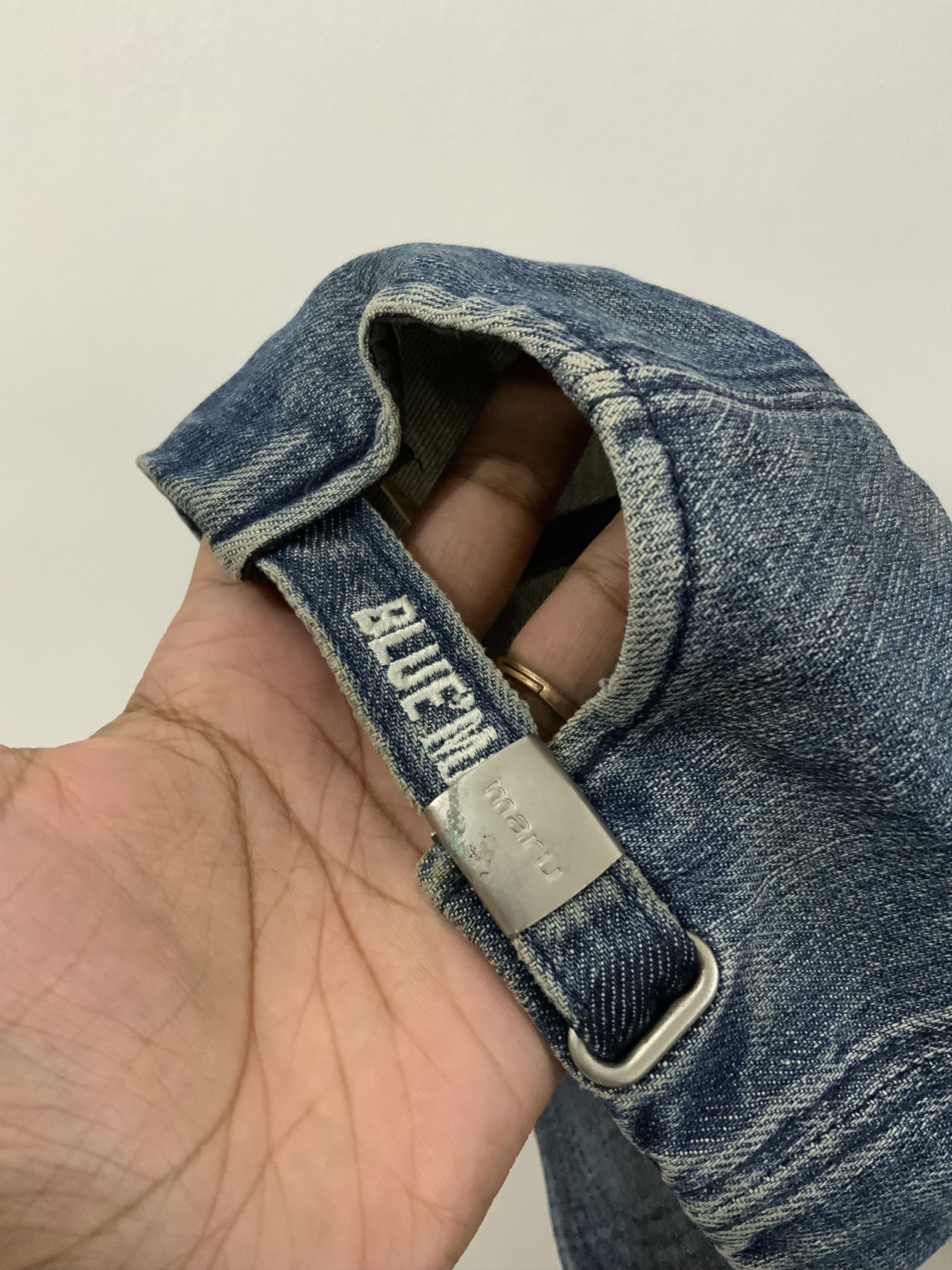 Japanese Brand Bluemaru Casual Denim Light Wash Hat Cap Size ONE SIZE - 10 Thumbnail