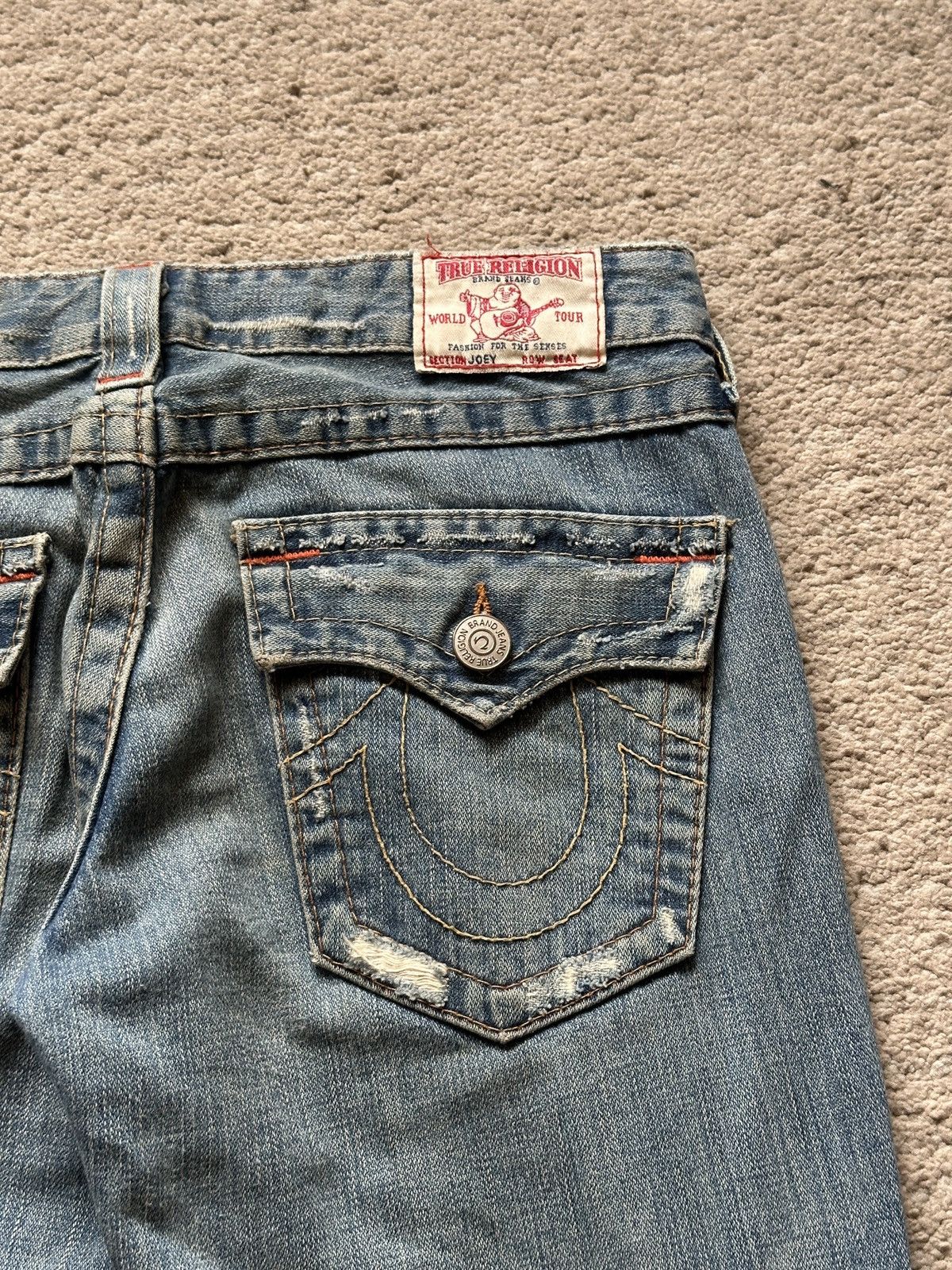 True Religion 2000s True Religion Distressed Flare Jeans Size US 30 / EU 46 - 13 Thumbnail