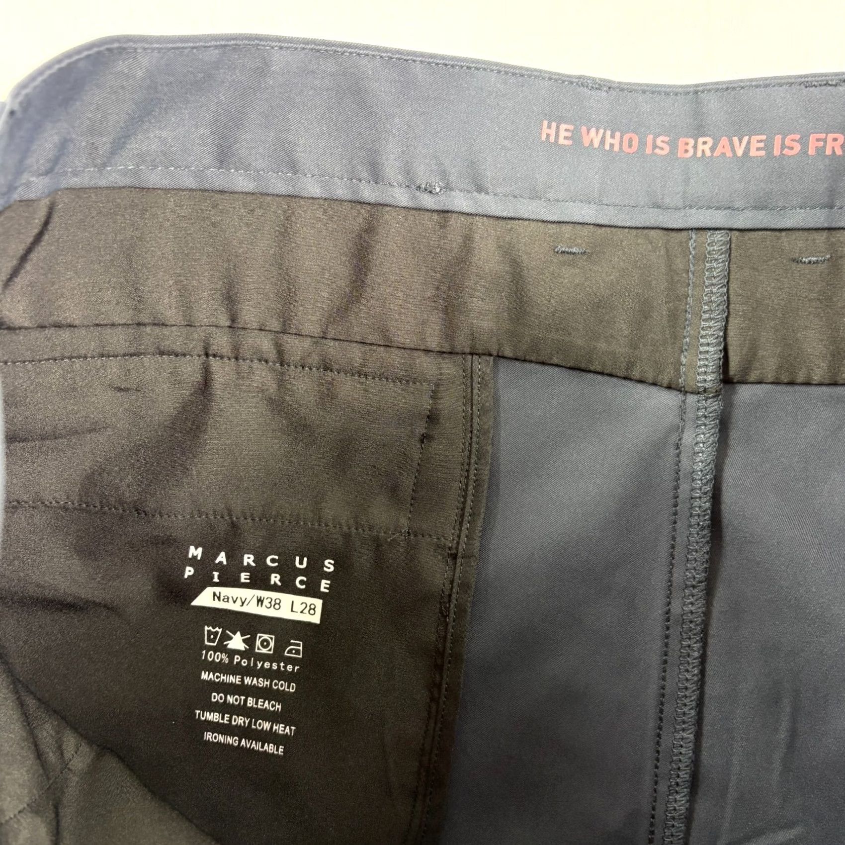 Vintage Marcus Pierce Pants Mens 38x28 Blue Chino Renegade Stretch Performance Golf Shirt? Size US 38 / EU 54 - 3 Thumbnail