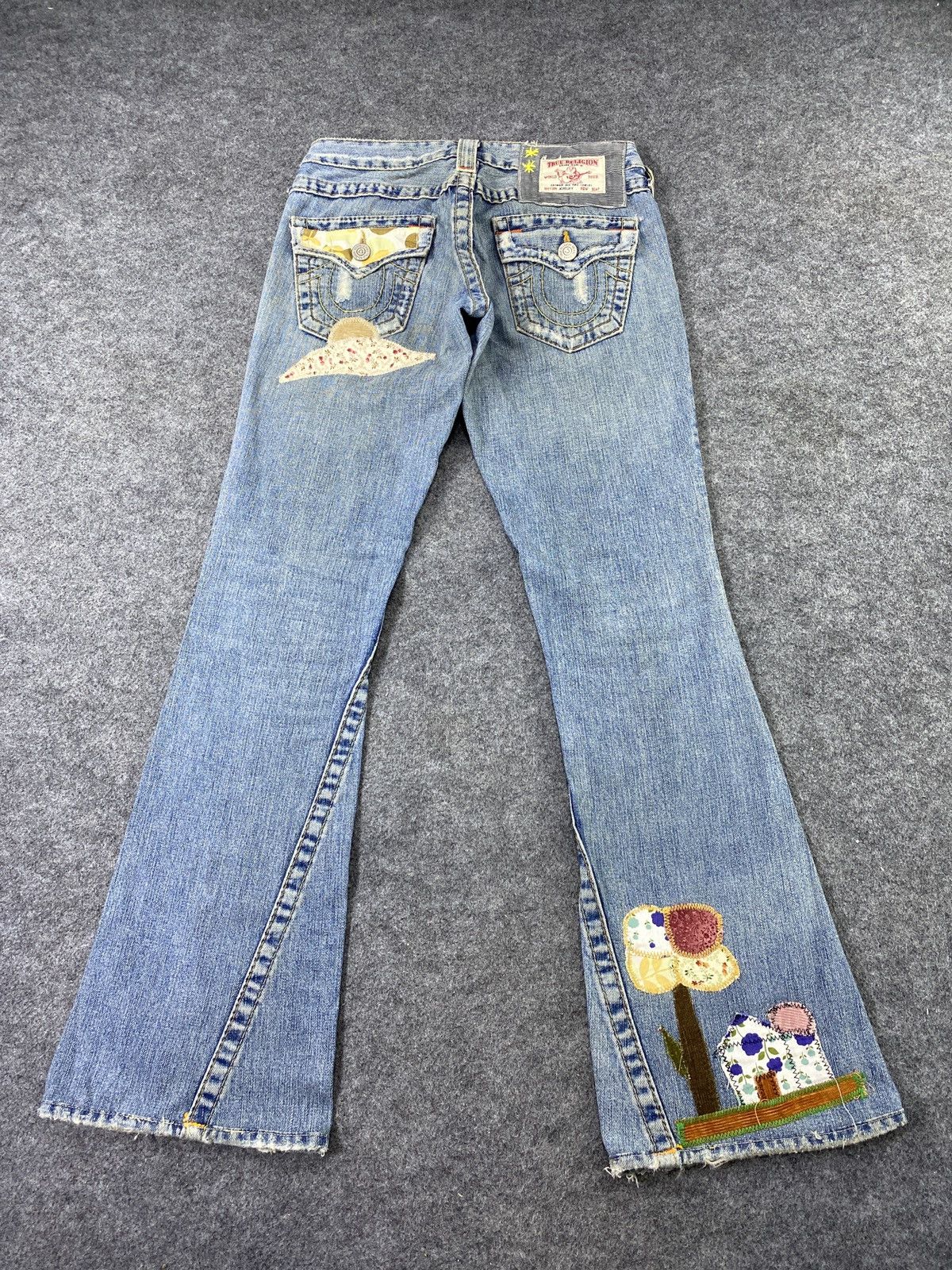 If Six Was Nine × Jean × True Religion True Relegion Distressed patchwork flare jeans - J1113 Size US 28 / EU 44 - 7 Thumbnail