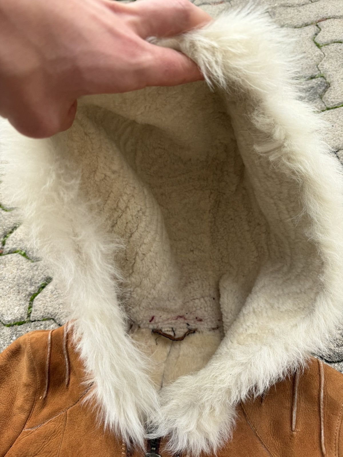 Leather Suede Leather Insulated Lamb Fur Fitted Jacket Size US S / EU 44-46 / 1 - 10 Thumbnail