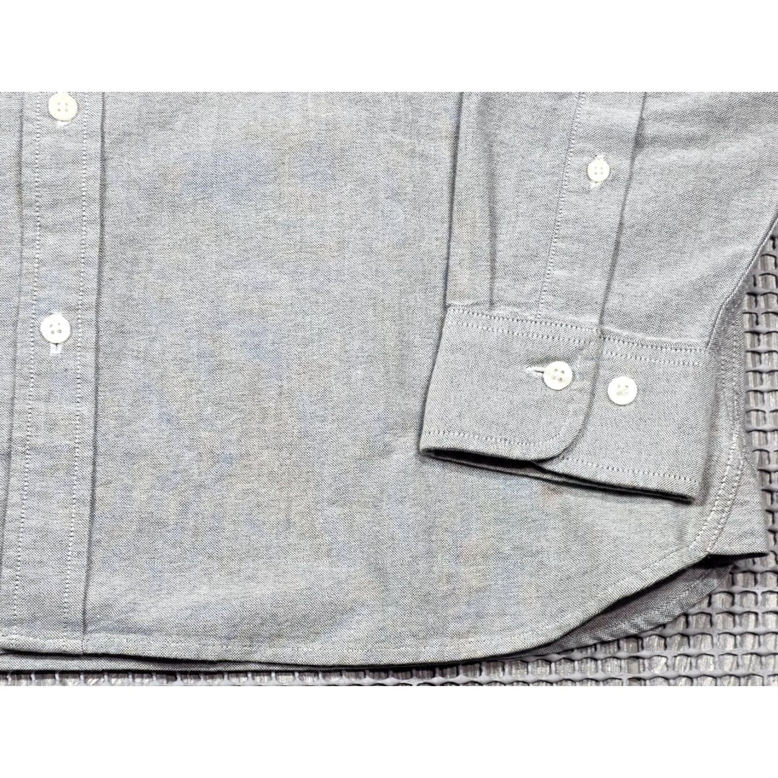 Brooks Brothers VINTAGE Brooks Brothers Men M Gray NC State Wolfpack Oxford Button Up Long Sleeve OCBD Size US M / EU 48-50 / 2 - 4 Thumbnail