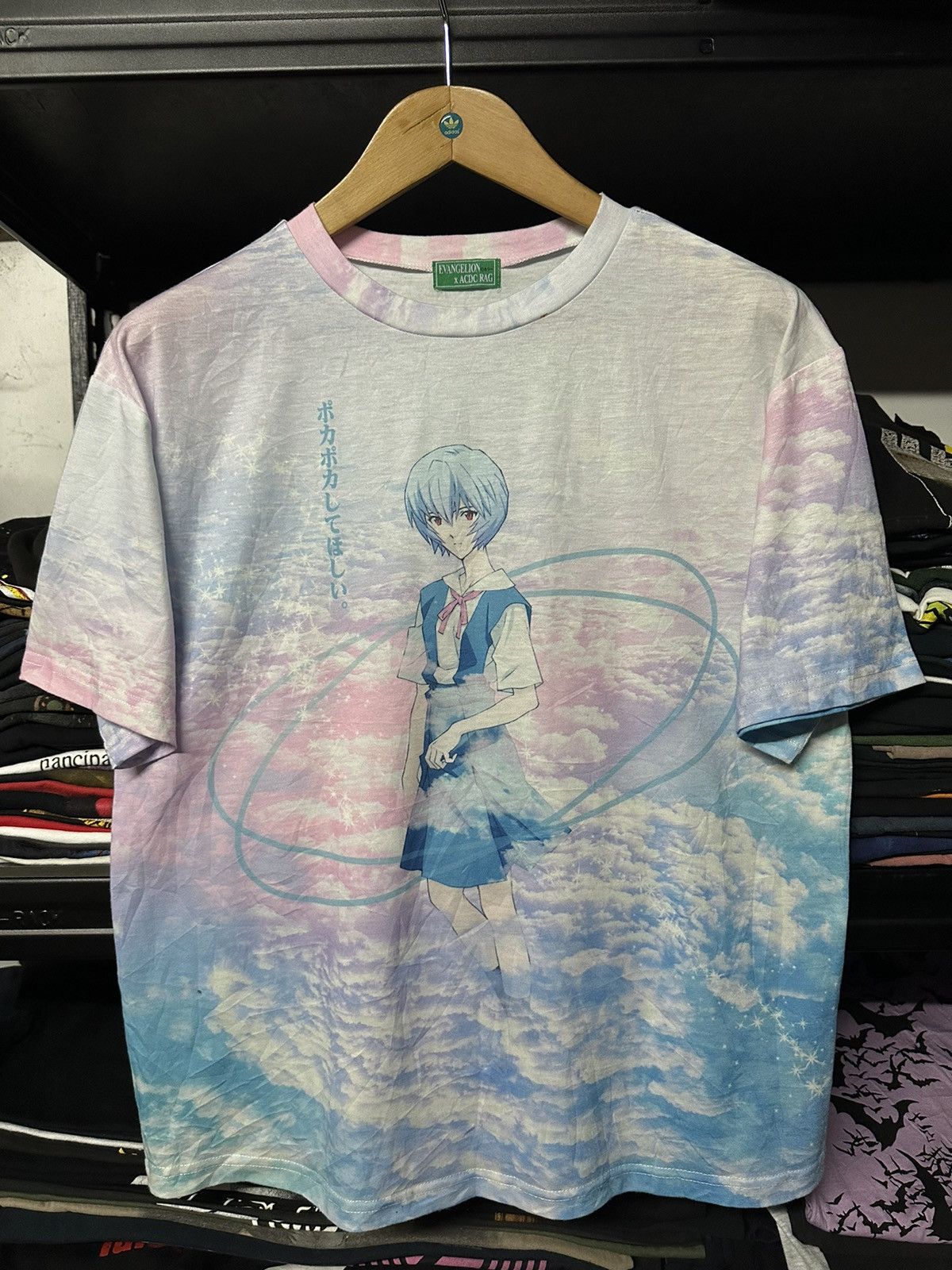 Anime × Vintage Vintage Evangelion X Acdc Rag Anime Manga Japan Tee Size US M / EU 48-50 / 2 - 1 Thumbnail