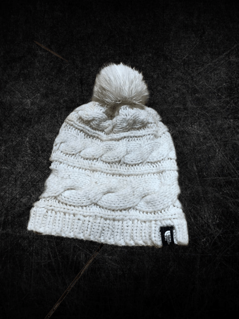 The North Face The North Face Triple Cable Fur Pom Beanie Size ONE SIZE - 1 Thumbnail