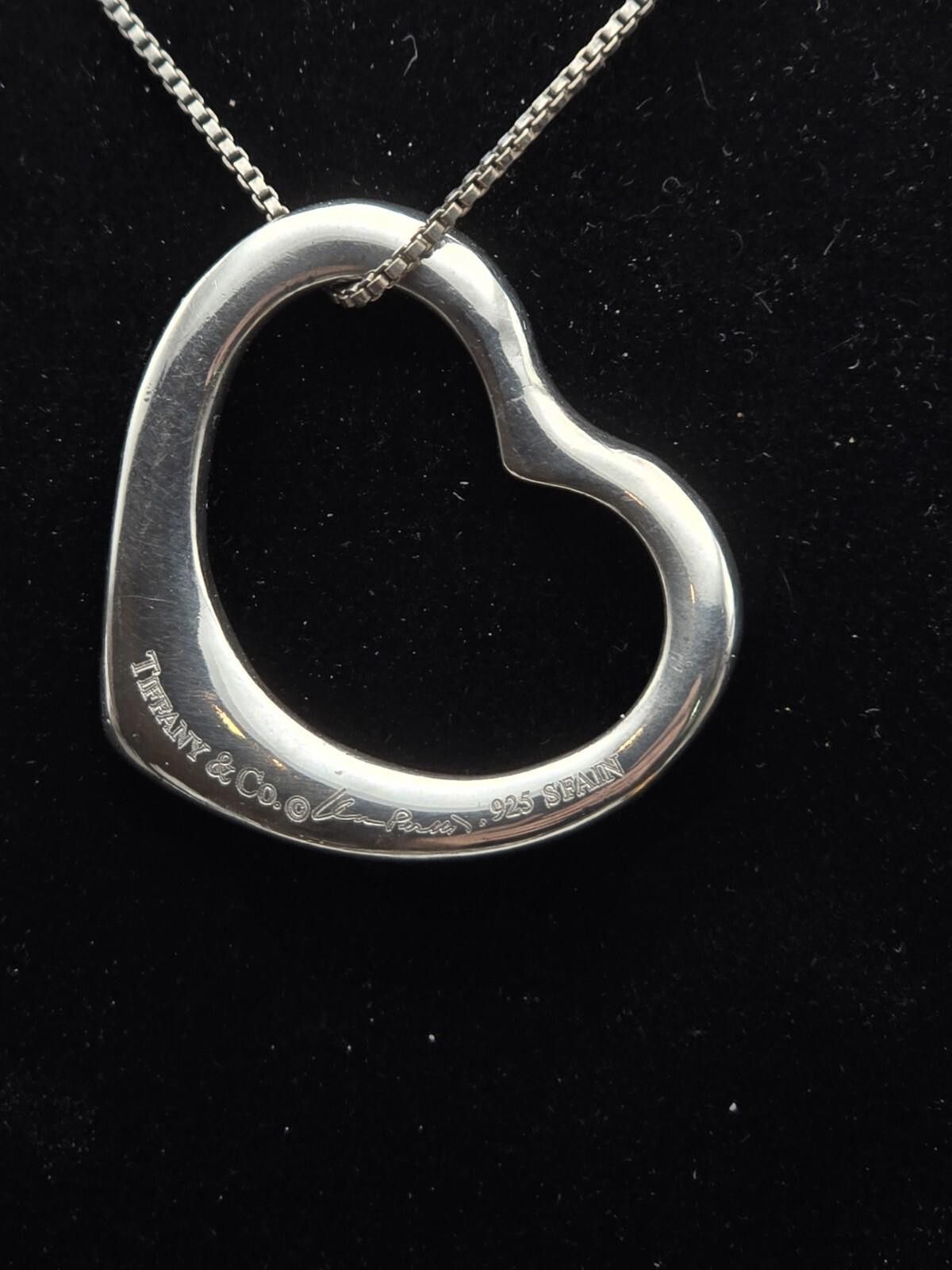 Tiffany & Co. Tiffany & Co. Elsa Peretti Open Heart Pendant Necklace Size ONE SIZE - 1 Thumbnail