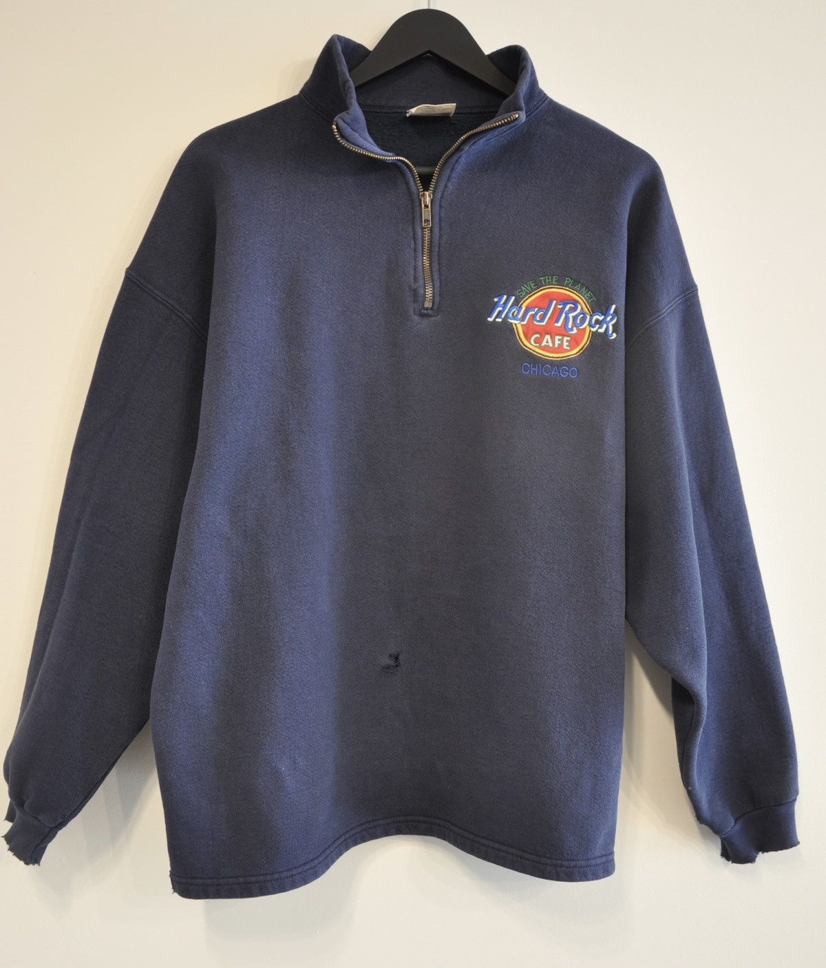 Hard Rock Cafe × Vintage Vintage Hard Rock Cafe Quarter Zip Size US L / EU 52-54 / 3 - 2 Thumbnail