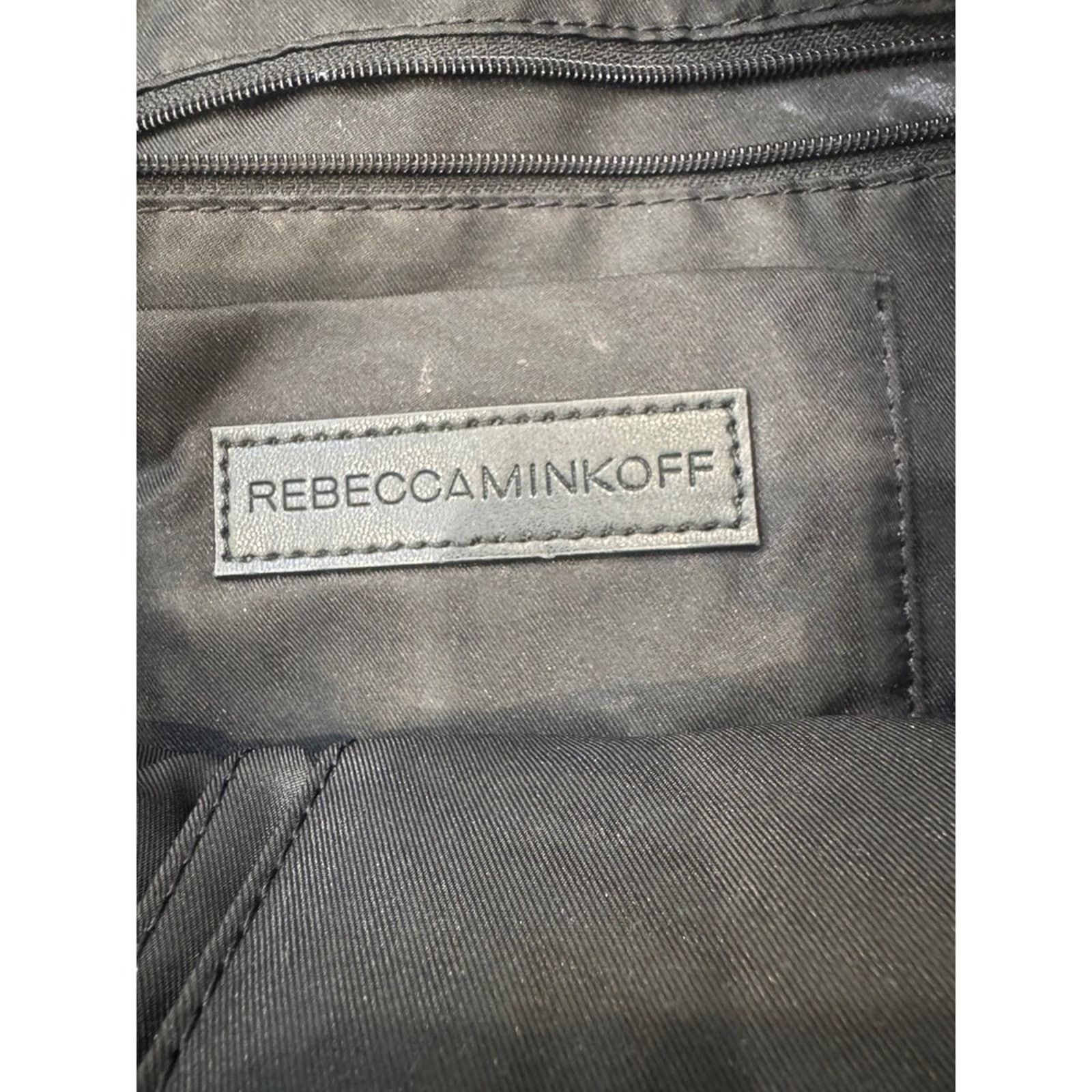 Rebecca Minkoff Rebecca Minkoff Black Leather Moto Satchel Crossbody Bag Size ONE SIZE - 5 Thumbnail