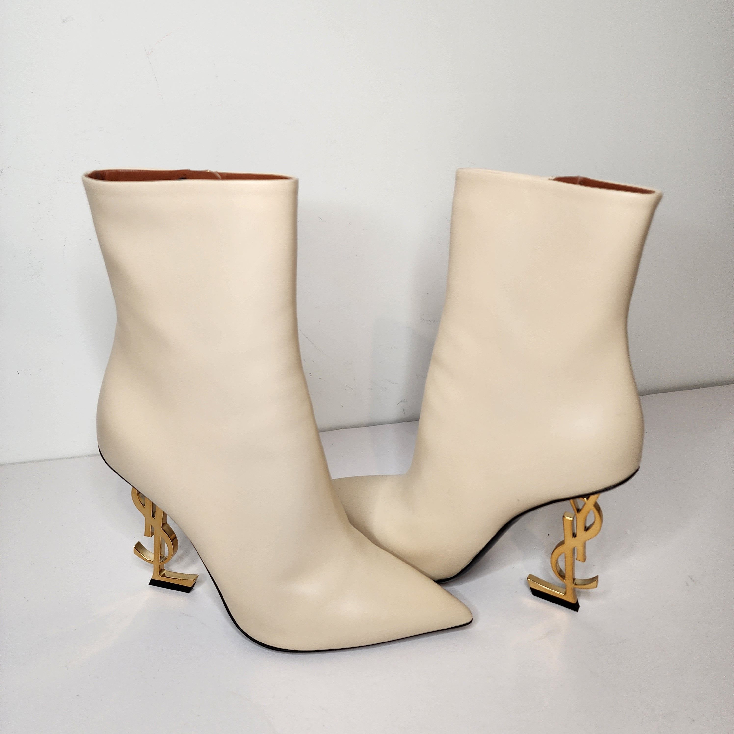Yves Saint Laurent Yves Saint Laurent Opyum Leather boots Size US 8 / IT 38 - 1 Thumbnail