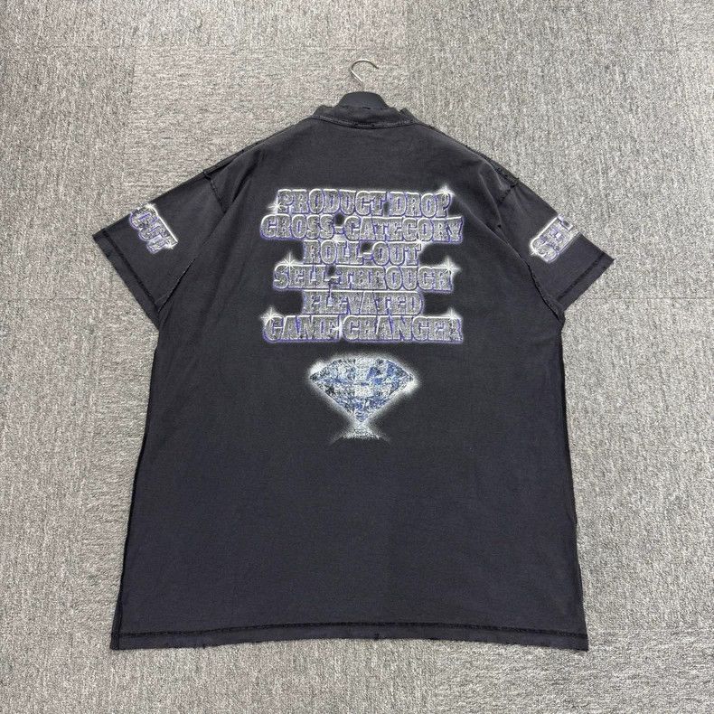 Balenciaga Balenciaga Washed and made old printed short sleeves Size US M / EU 48-50 / 2 - 5 Thumbnail