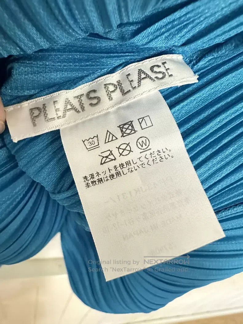Issey Miyake Issey Miyake Lake blue pleated top Size S / US 4 / IT 40 - 6 Thumbnail