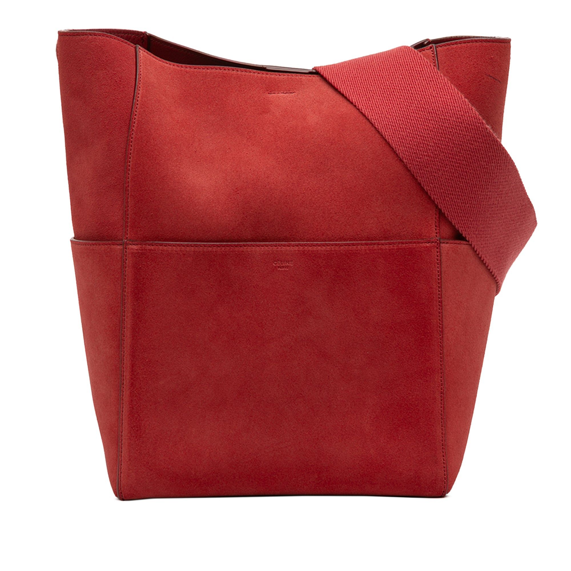 Celine Medium Suede Seau Sangle Bucket Bag Size ONE SIZE - 1 Thumbnail