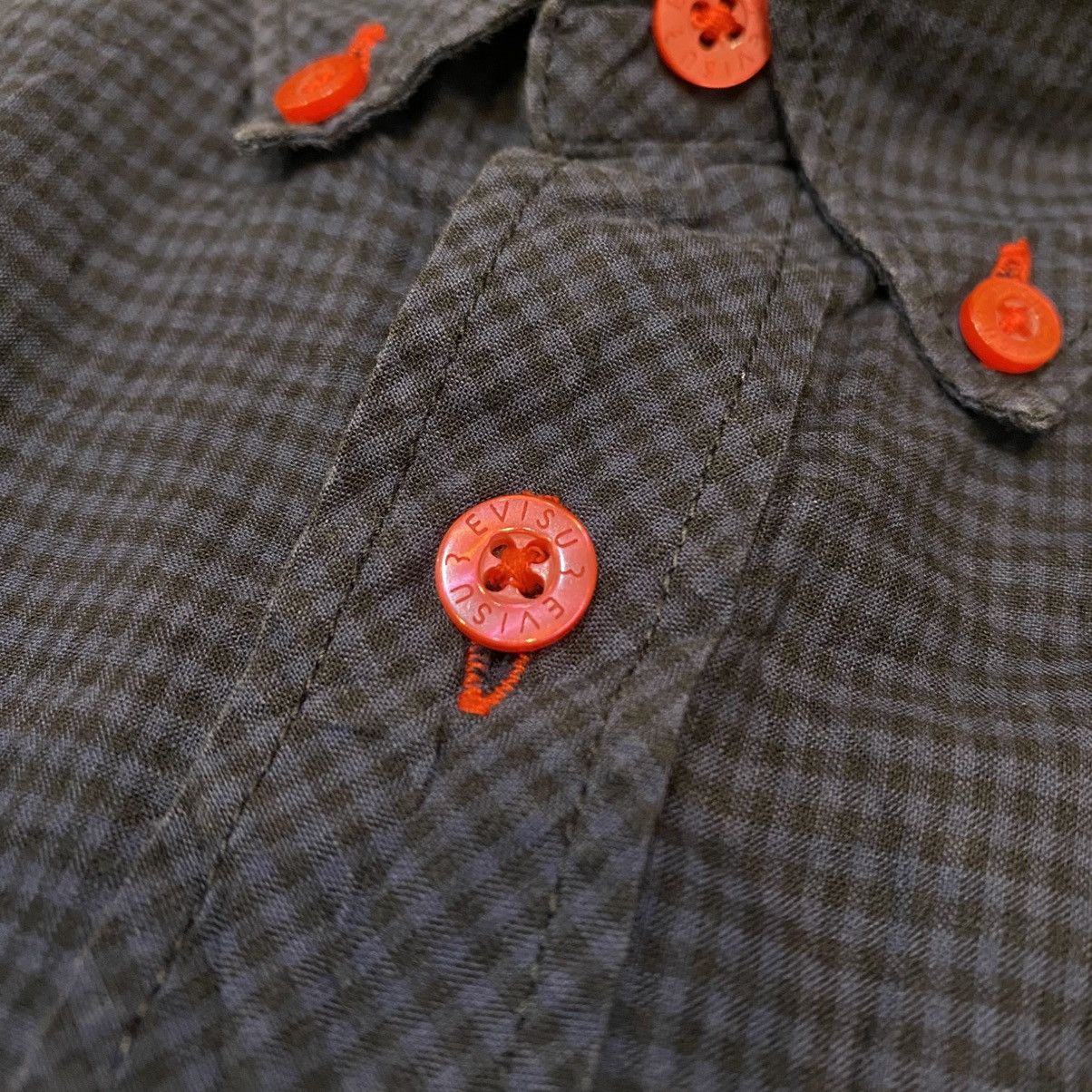 Evisu Evisu Blue Navy Button Up Shirts Size US M / EU 48-50 / 2 - 9 Thumbnail
