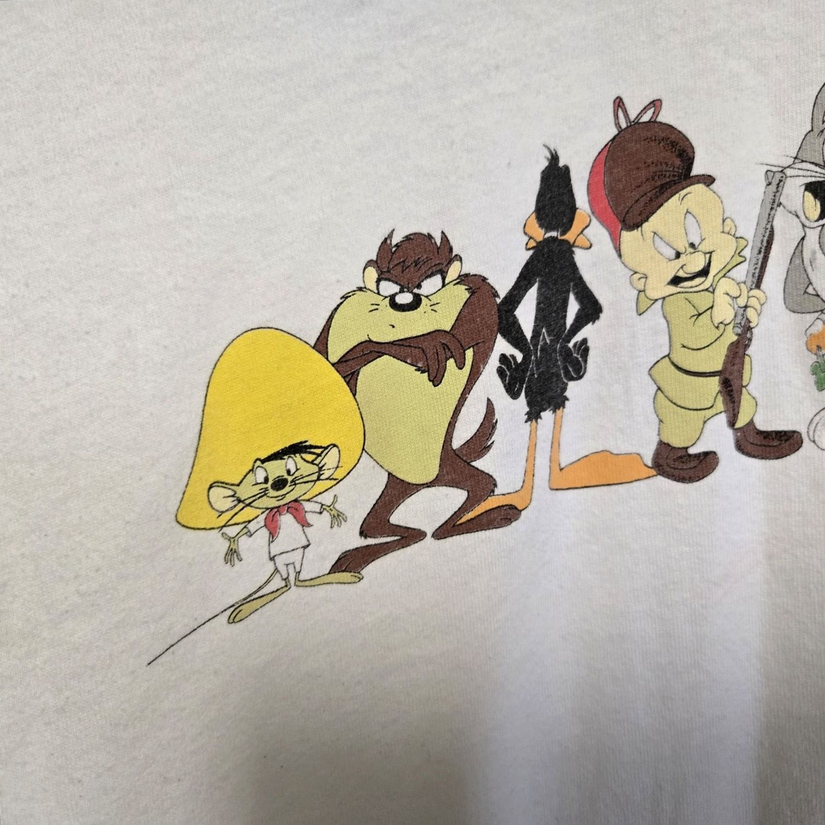 Fruit Of The Loom VINTAGE Looney Tunes T-Shirt Single Stitched 1991 XL 2-Sided Warner Bros Rare White Unisex Adults Regular Theme: Cartoon Bugs Bunny Shirt Mens Girls Size US XL / EU 56 / 4 - 6 Thumbnail