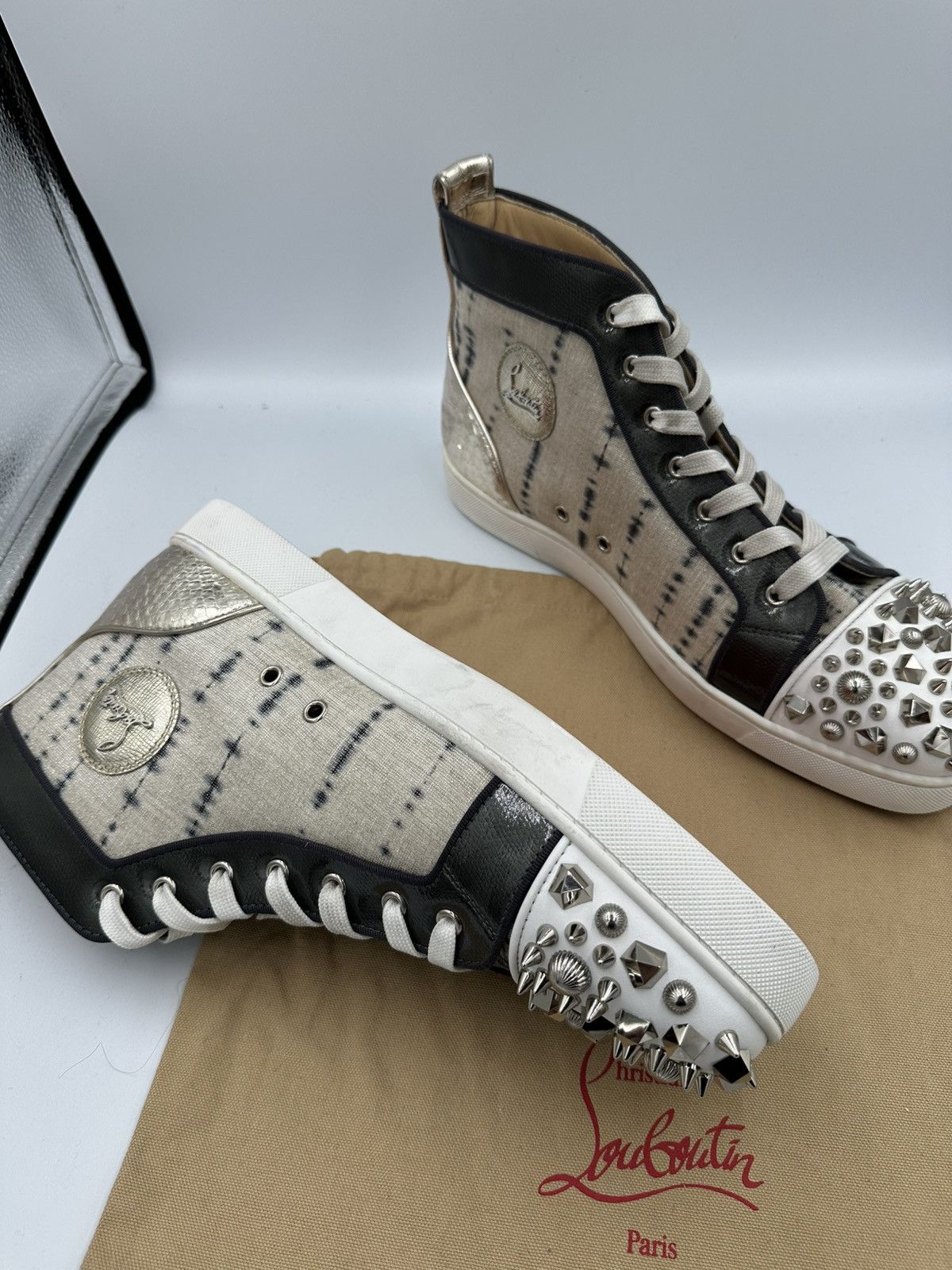 Christian Louboutin Christian Louboutin High Top Sneakers Size US 13 / EU 46 - 5 Thumbnail