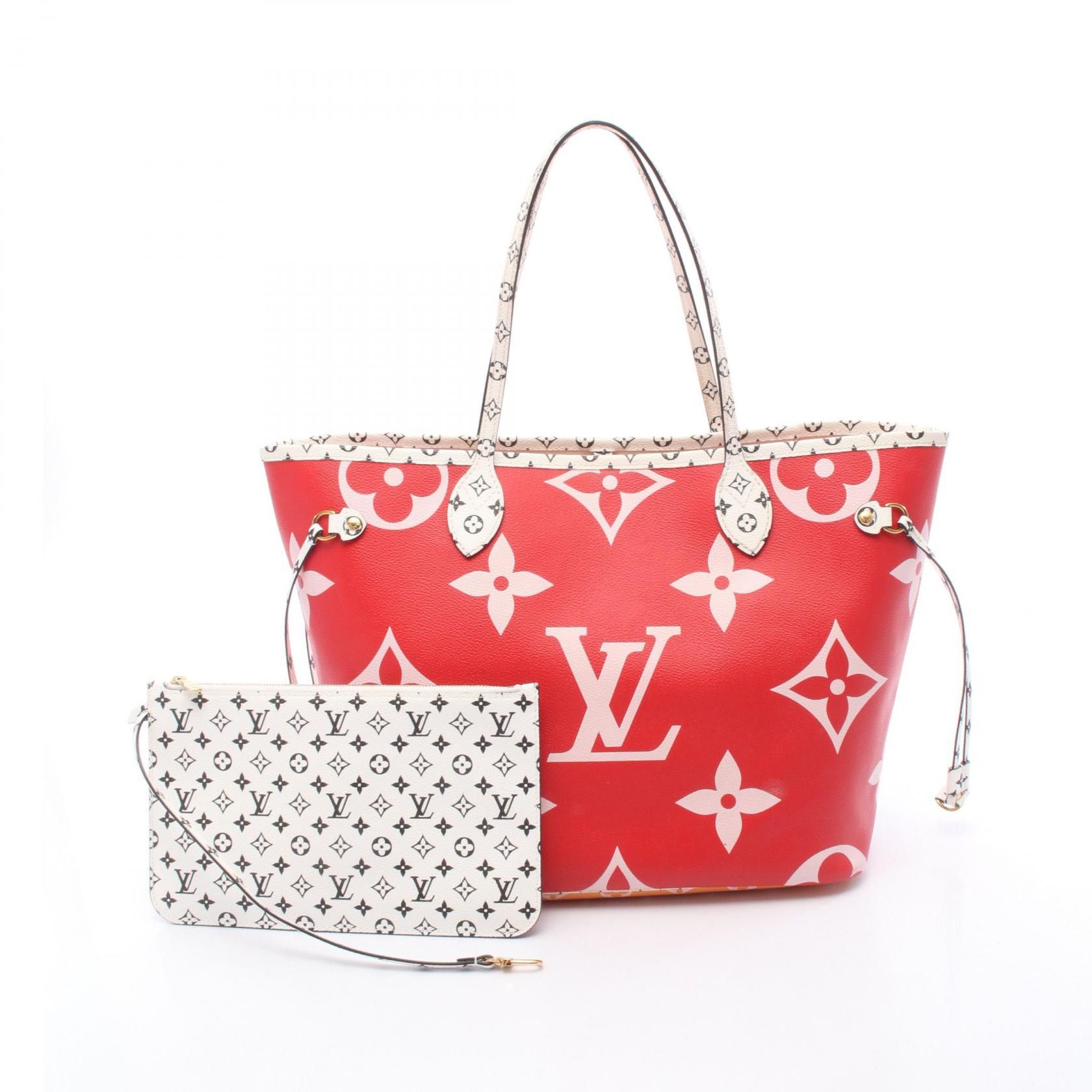 Louis Vuitton Louis Vuitton Louis Vuitton Neverfull MM Monogram Giant Coated Canvas Tote Bag Textile Tote Bag M44567 DUTY FREE for USA Size ONE SIZE - 1 Thumbnail