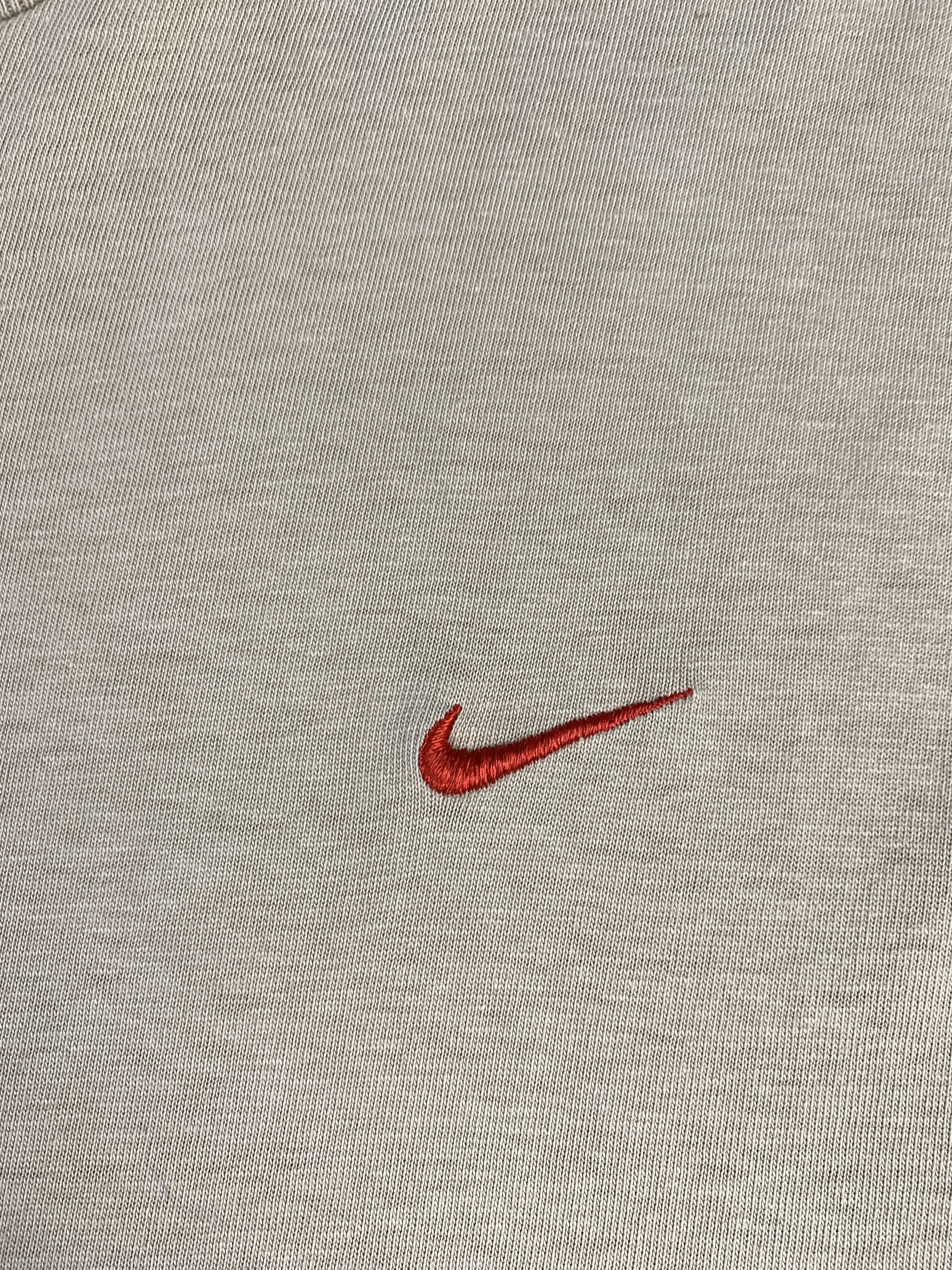 Nike 2000s Nike Beige Small Swoosh Tee (L) Size US L / EU 52-54 / 3 - 2 Thumbnail