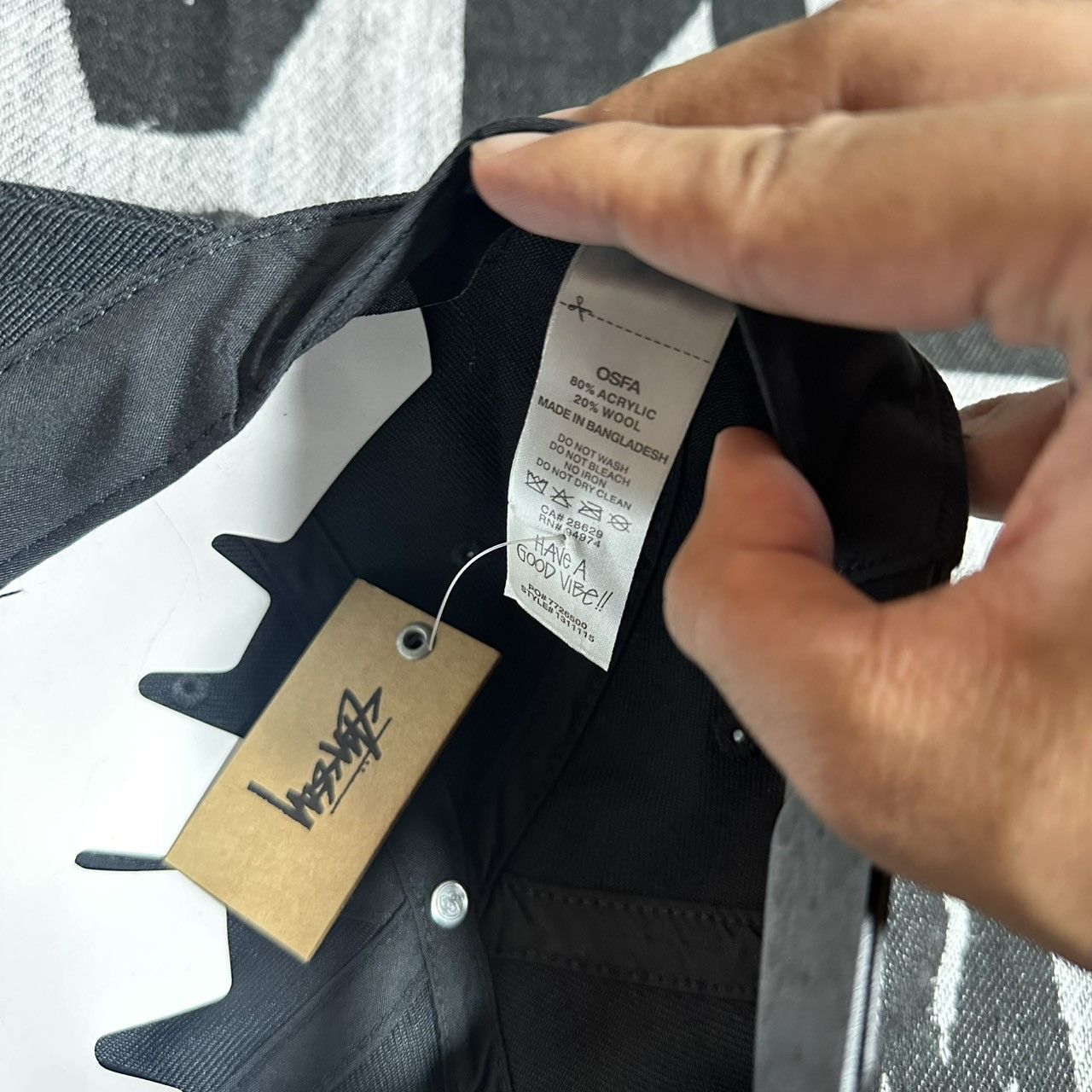 Stussy stussy big link cap hat black Size ONE SIZE - 5 Thumbnail