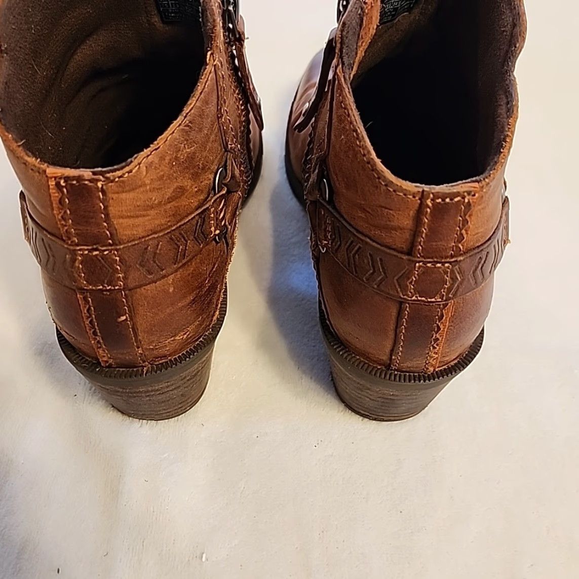 Teva Teva Boots Womens Ankle Boot Brown Leather Waterproof Zip 7.5 US 38.5 EU Style 1012462 Size US 8 / IT 38 - 6 Thumbnail