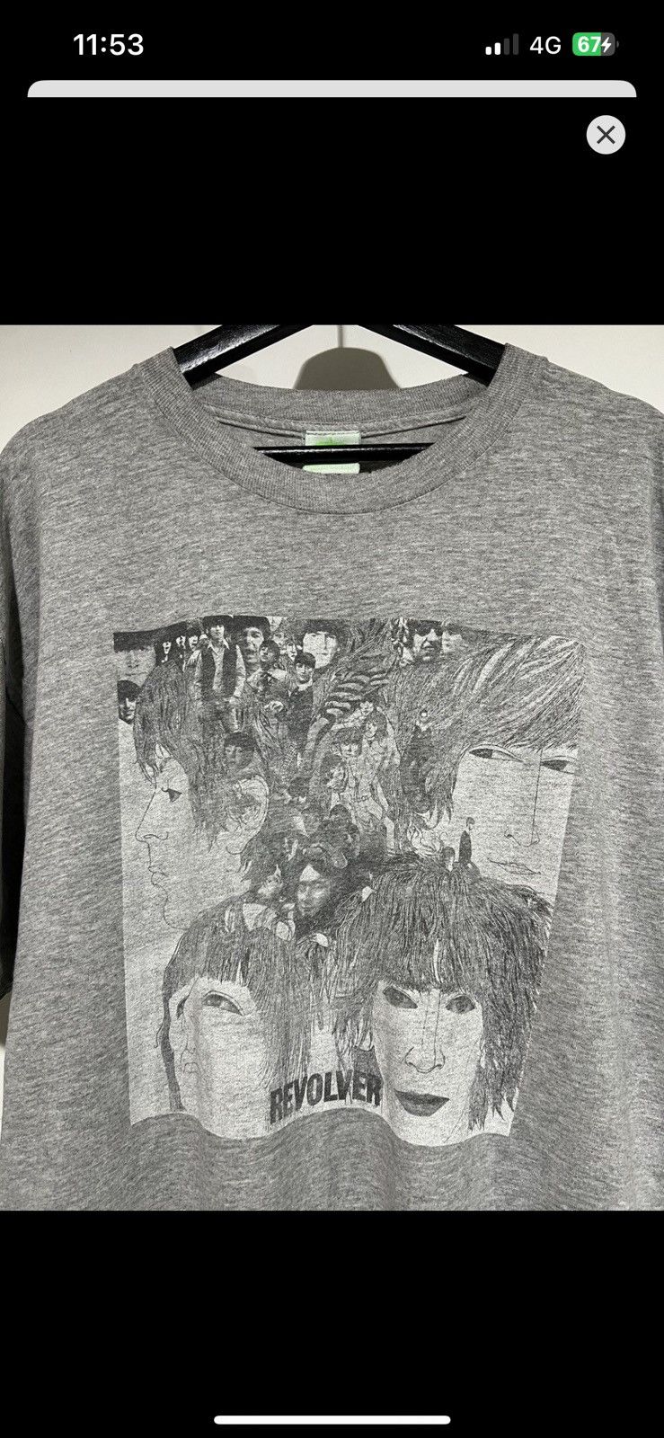 Band Tees Vintage Distressed The Beatles Revolver Band Tees Size US XL / EU 56 / 4 - 3 Thumbnail