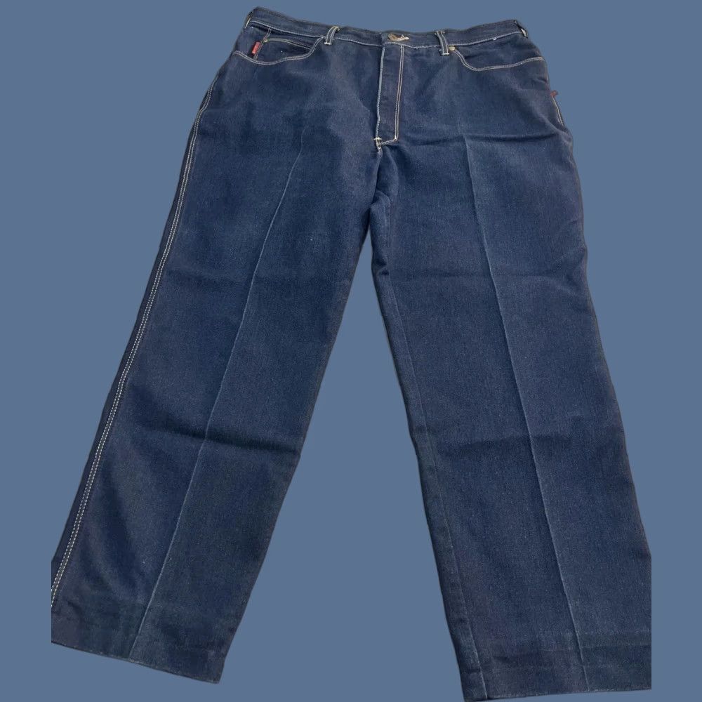 Denime VINTAGE Braxton Jeans Men’s 36 x 28 Dark Blue Work Denim 5-Pocket Straight Hats? Size US 36 / EU 52 - 1 Thumbnail