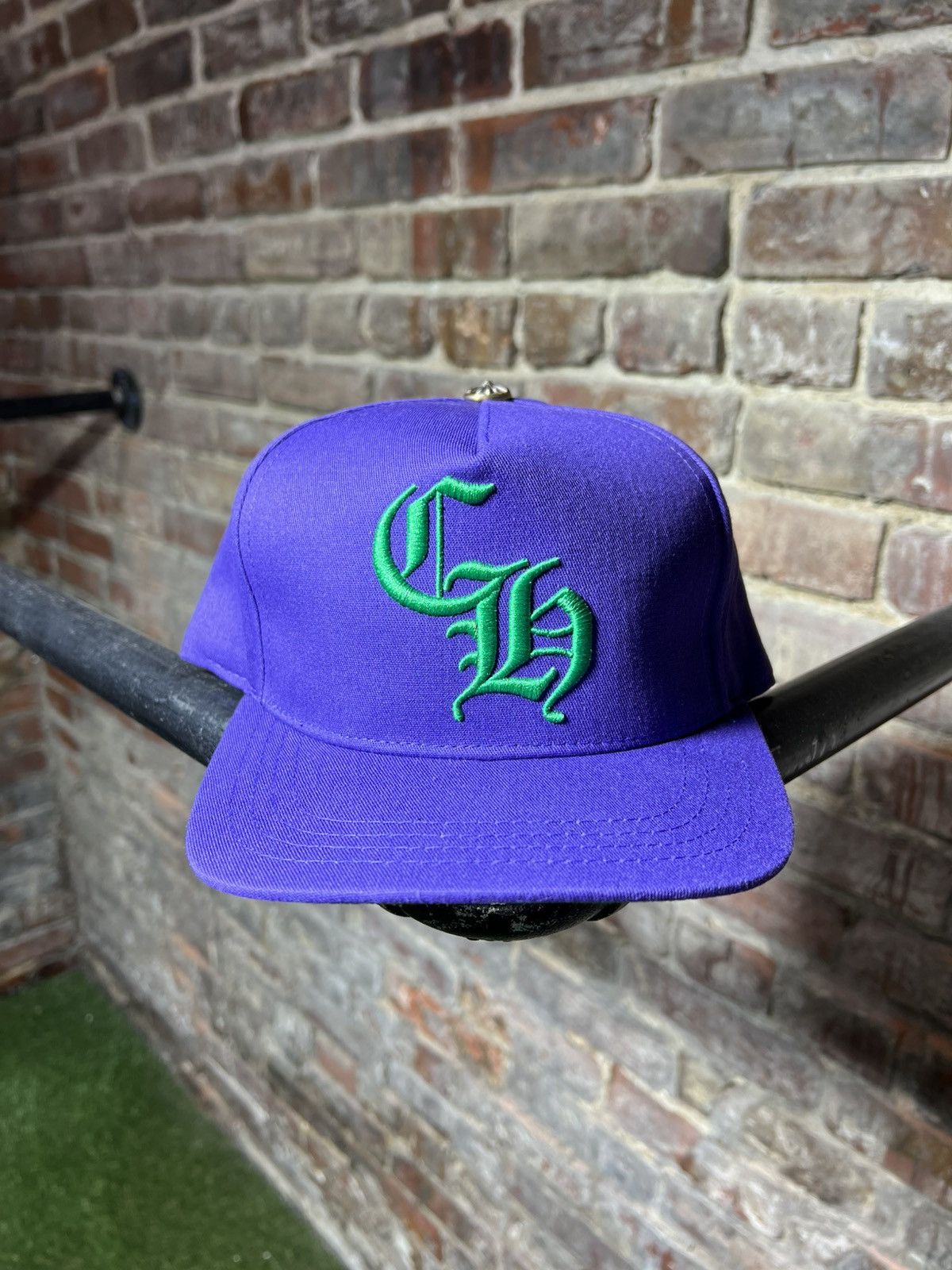 Chrome Hearts Chrome Hearts CH Baseball Snapback Purple Green Size ONE SIZE - 1 Thumbnail