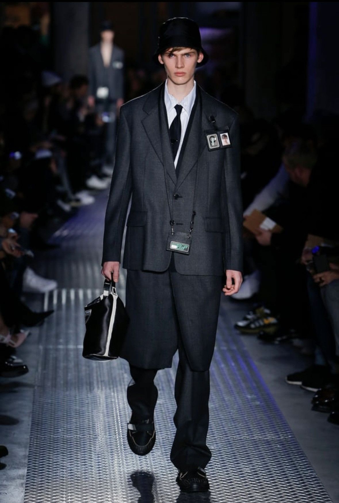 Prada AW18 Runway Wool Mohair Blazer Jacket