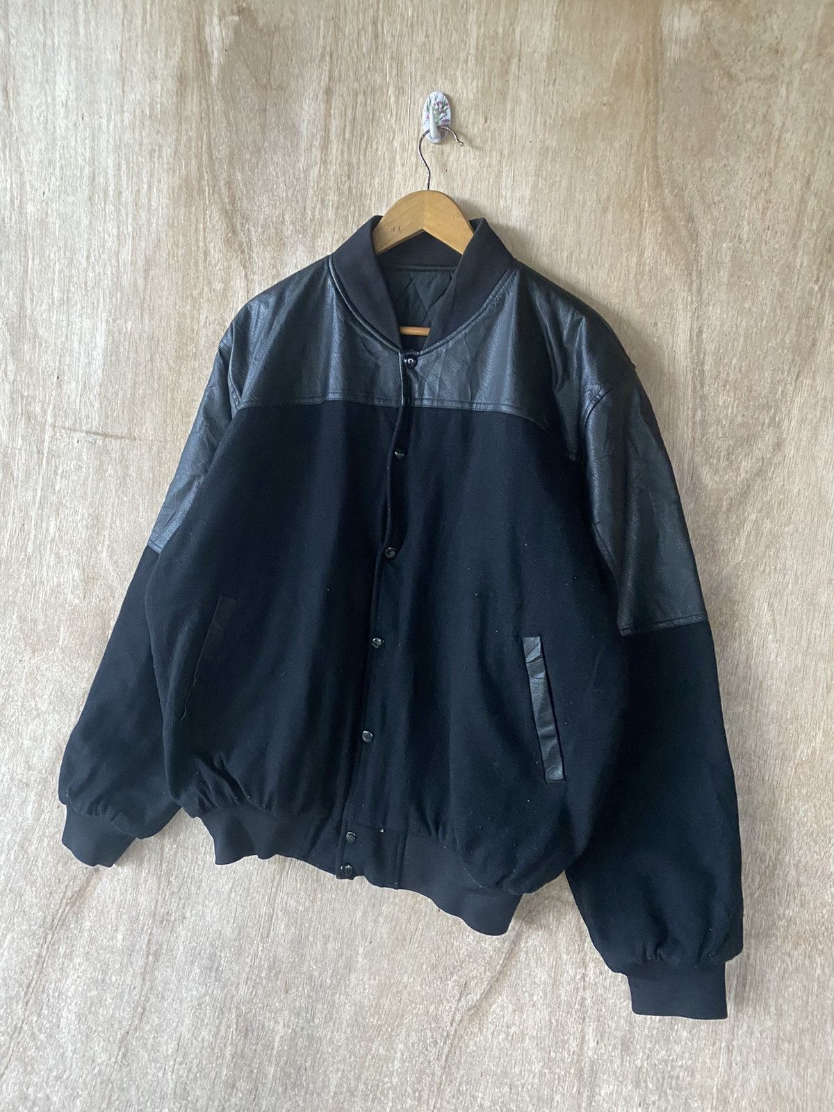Other 👘SALE👘BLACK KNIGHT VF-154 WOOL VARSITY JACKET Size US XL / EU 56 / 4 - 6 Thumbnail