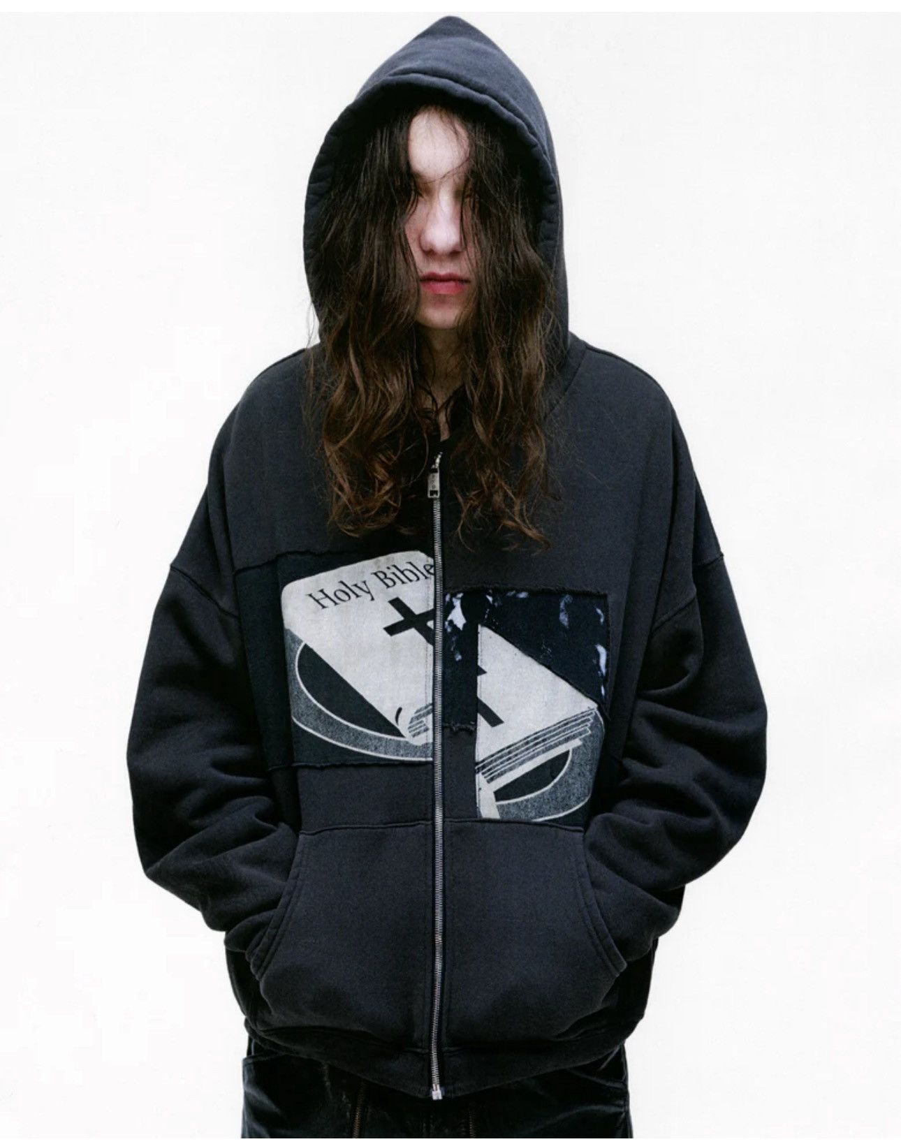 Enfants Riches Deprimes enfants riches deprimes HOLY BIBLE "ASSEMBLAGE" ZIP HOODIE Size US XXL / EU 58 / 5 - 4 Thumbnail