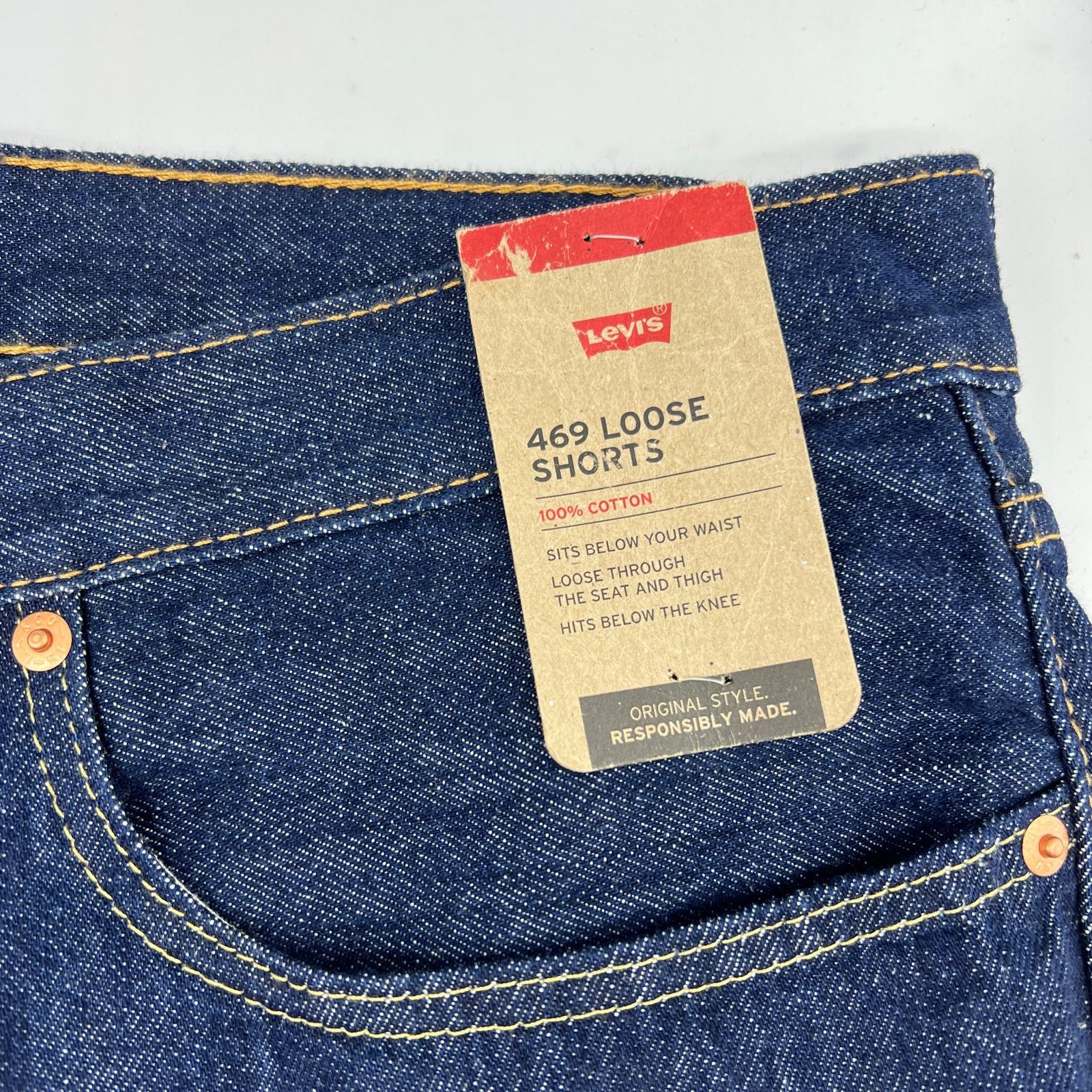 Levi's Levi's Men's 469 Loose Short Blue Jeans Size 52 Size US 36 / EU 52 - 6 Thumbnail