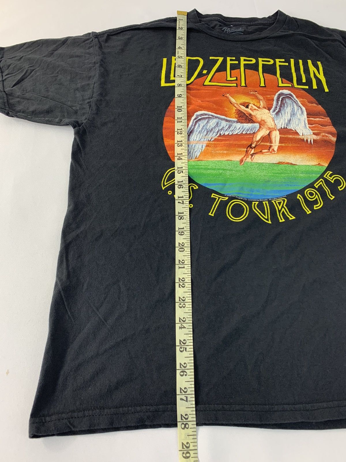 Band Tees 90s Led Zeppelin Bravado Myth Album Us Tour 1975 Printed Tee Size US XL / EU 56 / 4 - 8 Thumbnail
