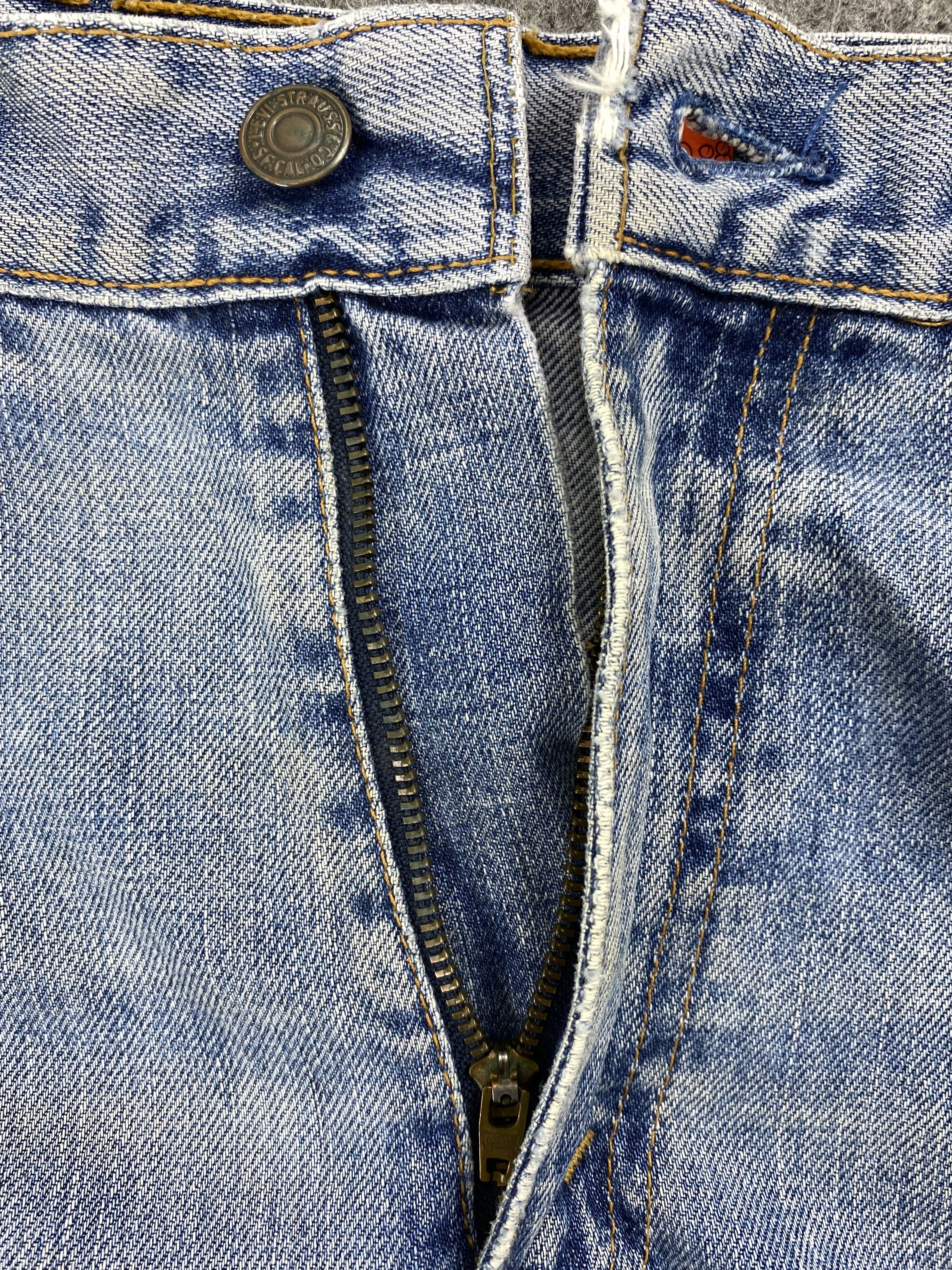 If Six Was Nine Mid Blue Vintage Levi's 517 Flare 33x26 Denim -JN1208 Size US 33 - 6 Thumbnail