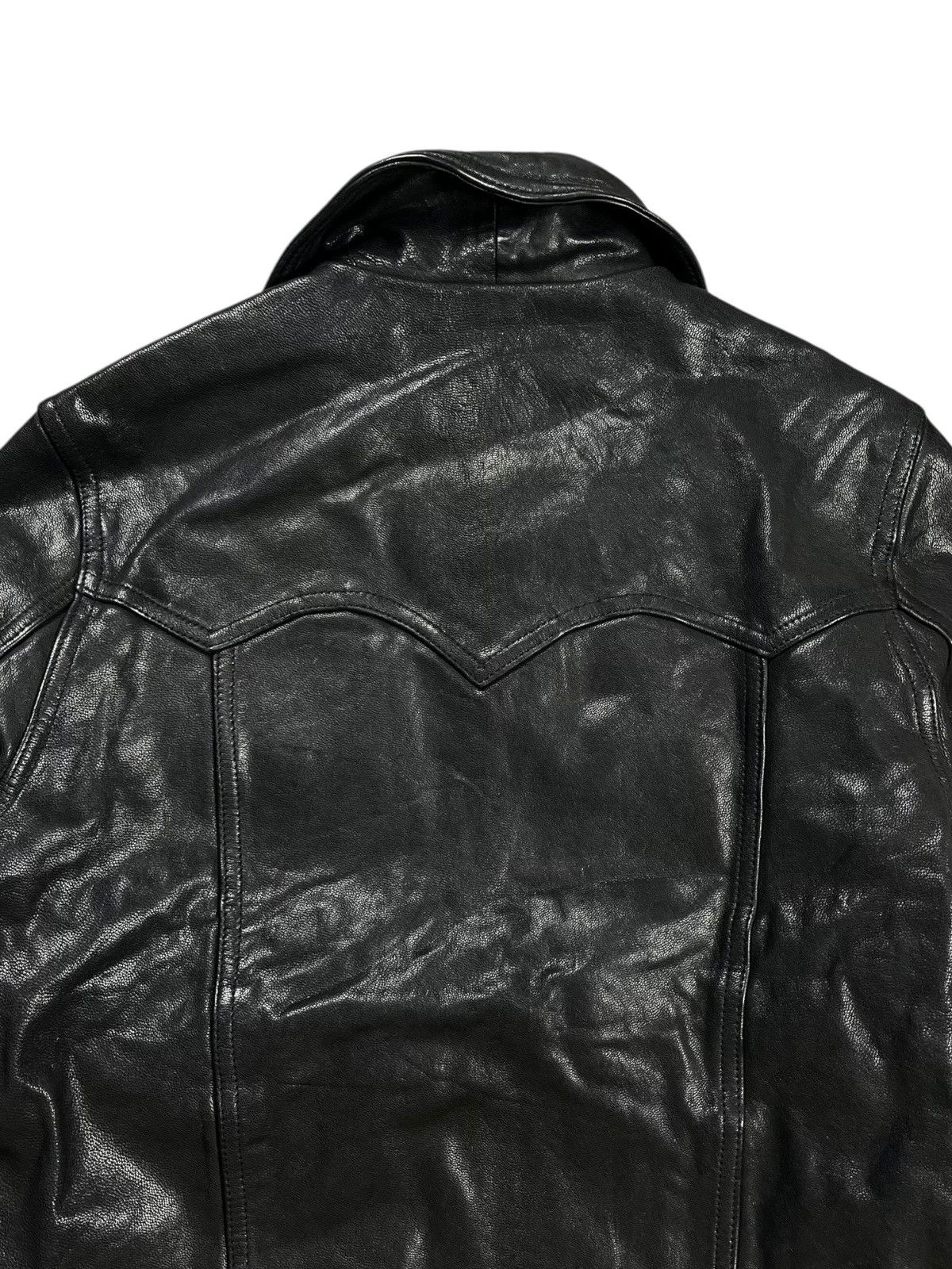 JACKROSE 2000s Jackrose x Collars - Skull Button Leather Jacket - Size US M / EU 48-50 / 2 - 12 Thumbnail