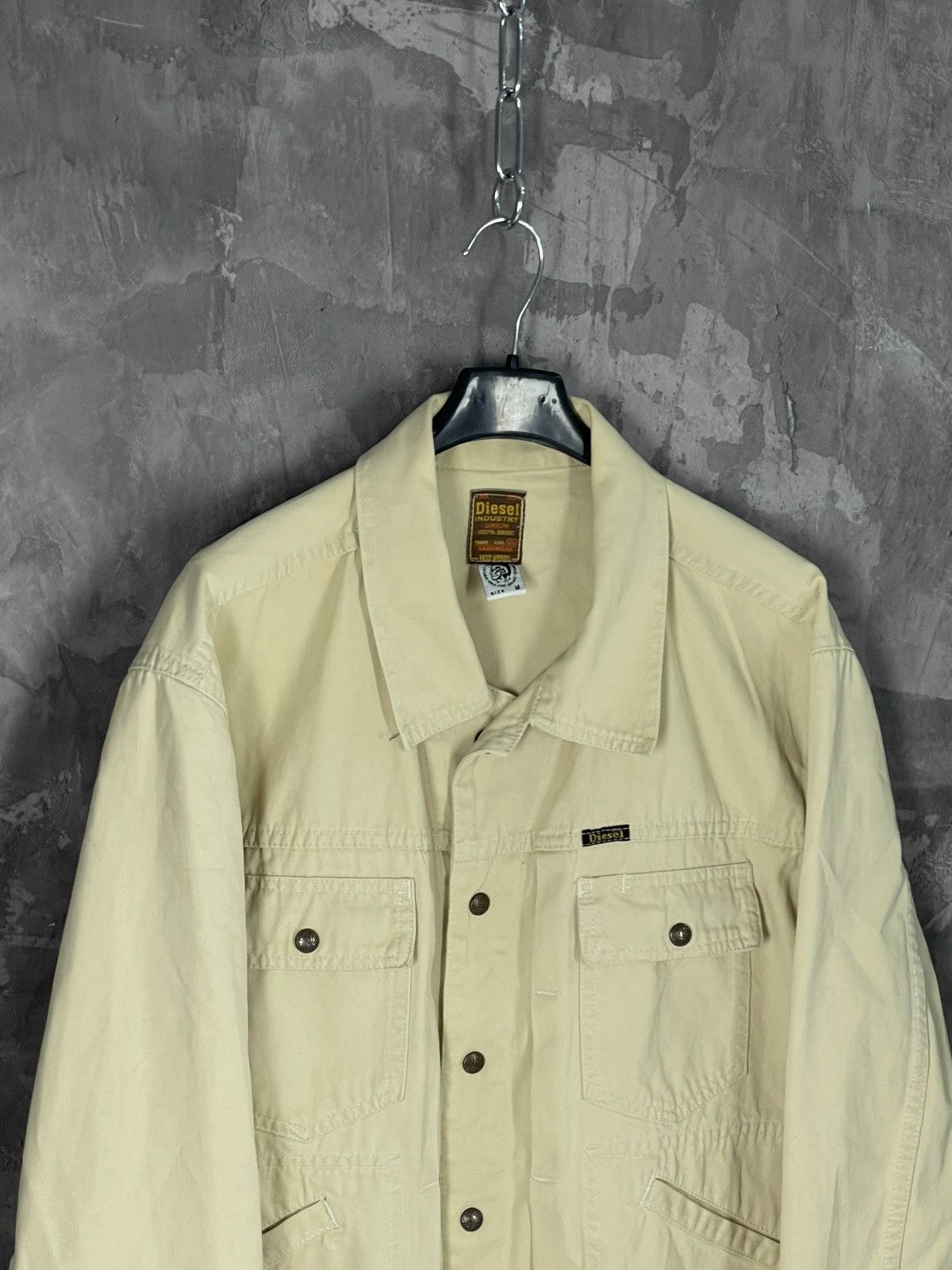 Diesel × Vintage Diesel Industry Detroit Workwear Denim Jacket Vintage 90s Size US M / EU 48-50 / 2 - 7 Thumbnail