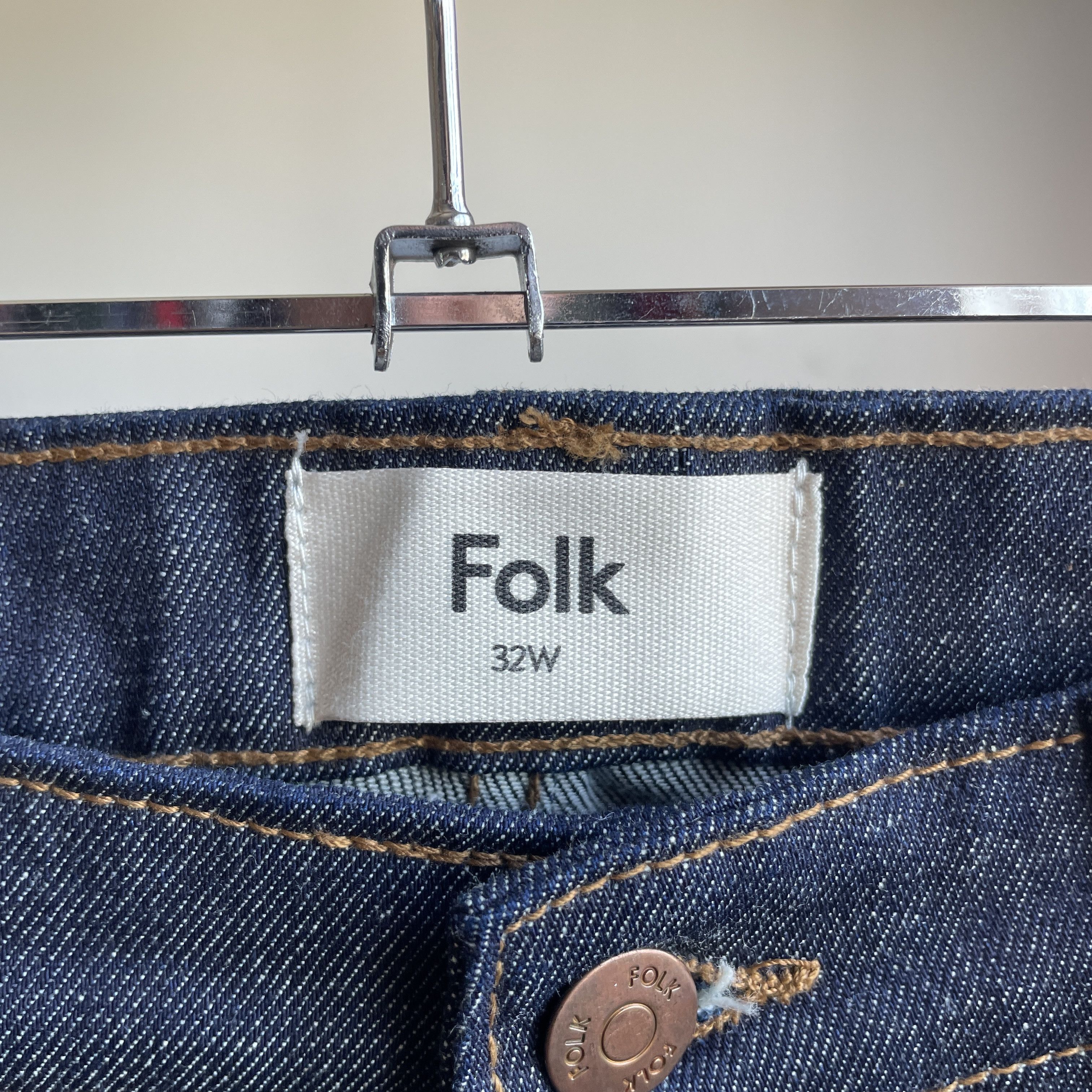 Folk Folk Raw Selvedge Slim Denim Size 32 Size US 32 / EU 48 - 8 Thumbnail