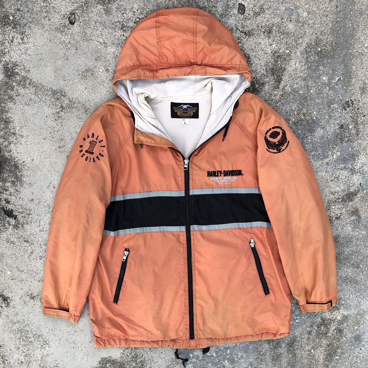 Harley Davidson Vintage Harley Davidson Sun Faded Light Jacket Size US L / EU 52-54 / 3 - 2 Thumbnail