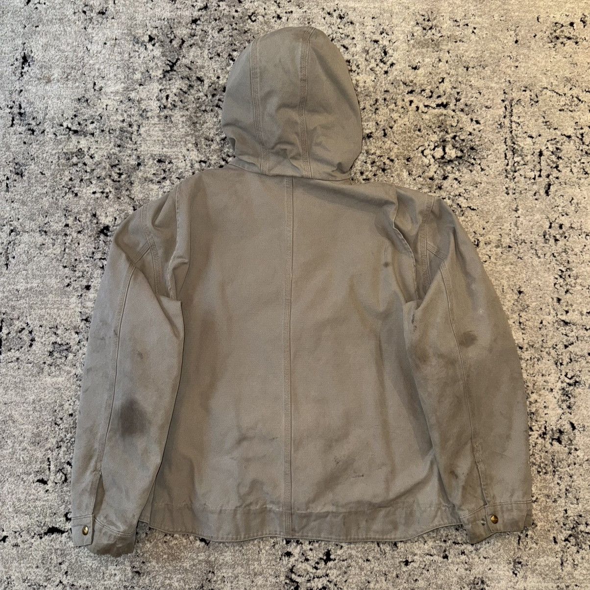 Carhartt × Vintage VINAGE CARHARTT HOODED DUCK CANVAS DISTRESSED WORK JACKET Size US XXL / EU 58 / 5 - 14 Thumbnail