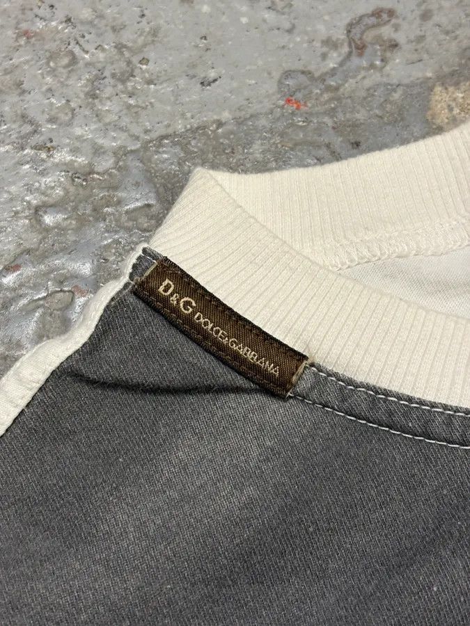 Dolce & Gabbana 2000s Dolce & Gabbana Grey & White Young Men T-Shirt Size US S / EU 44-46 / 1 - 8 Thumbnail