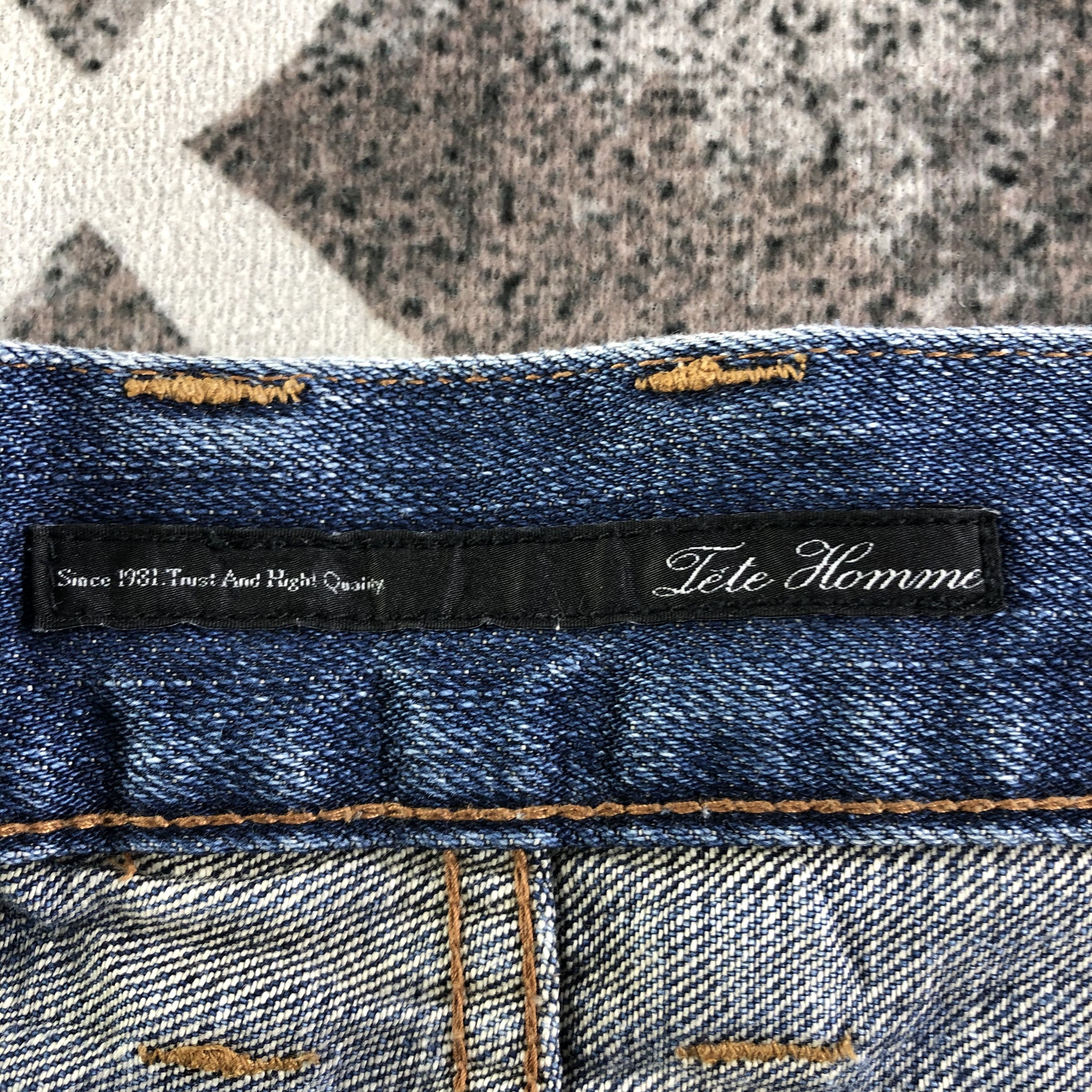 Tete Homme Tete Homme Jeans Distressed Denim KJ3027 Size US 30 / EU 46 - 10 Thumbnail