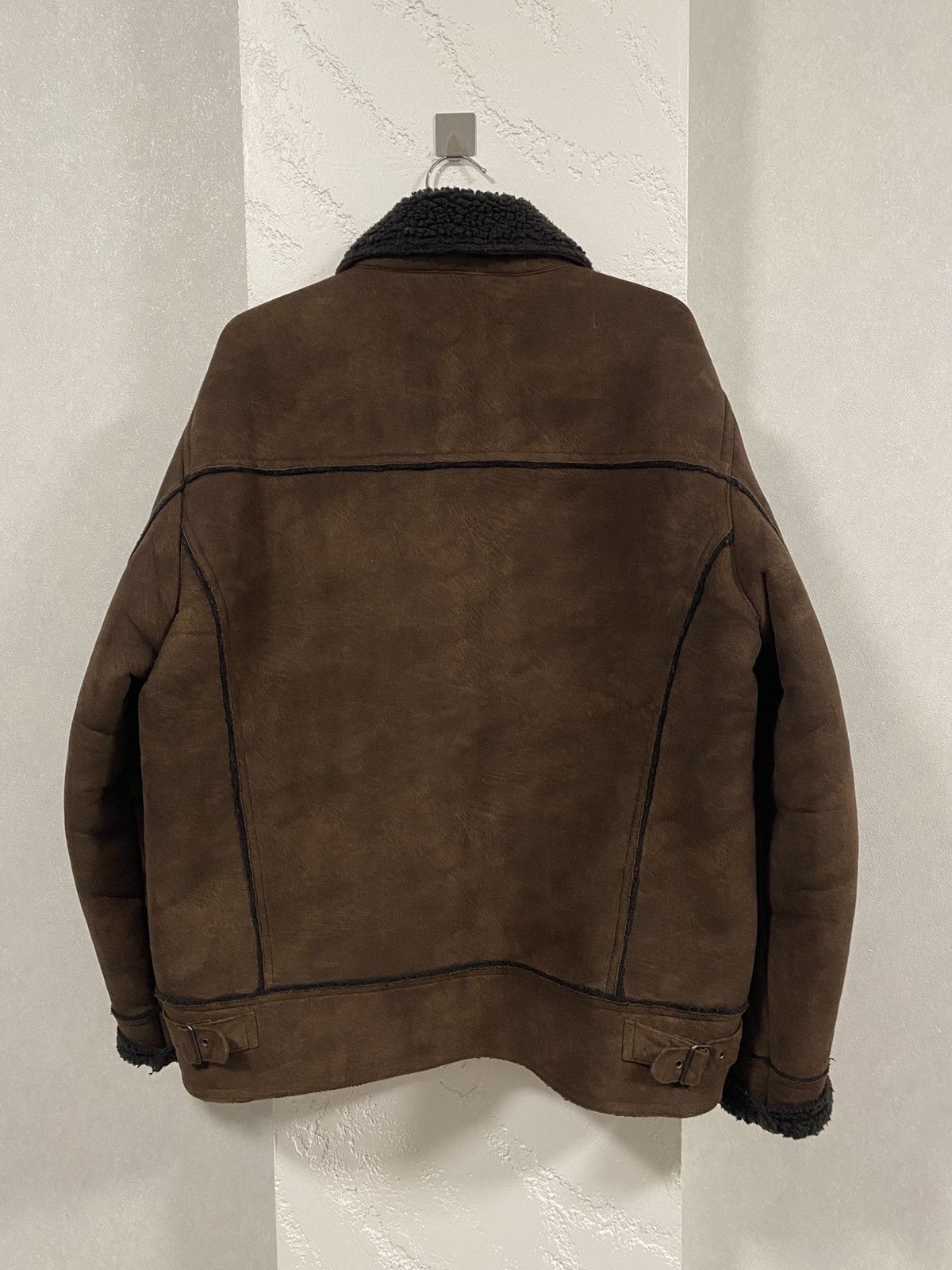 Zara Zara Shearling Coat B-3 Style Sheepskin Jacket Size: L Size US L / EU 52-54 / 3 - 11 Thumbnail