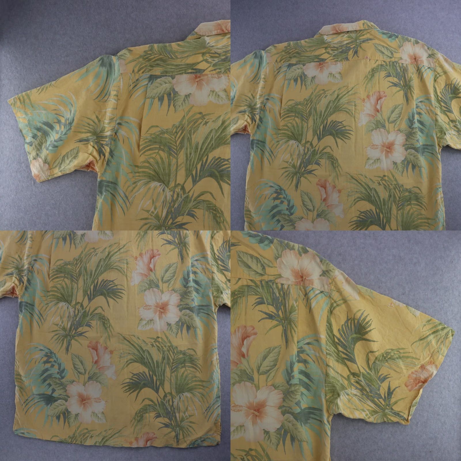 Tommy Bahama Tommy Bahama Shirt Adult XL 100% Silk Floral Print Hawaiian Yellow Hawaiian 100% Silk Floral Print Shirt Mens XL Size US XL / EU 56 / 4 - 9 Thumbnail