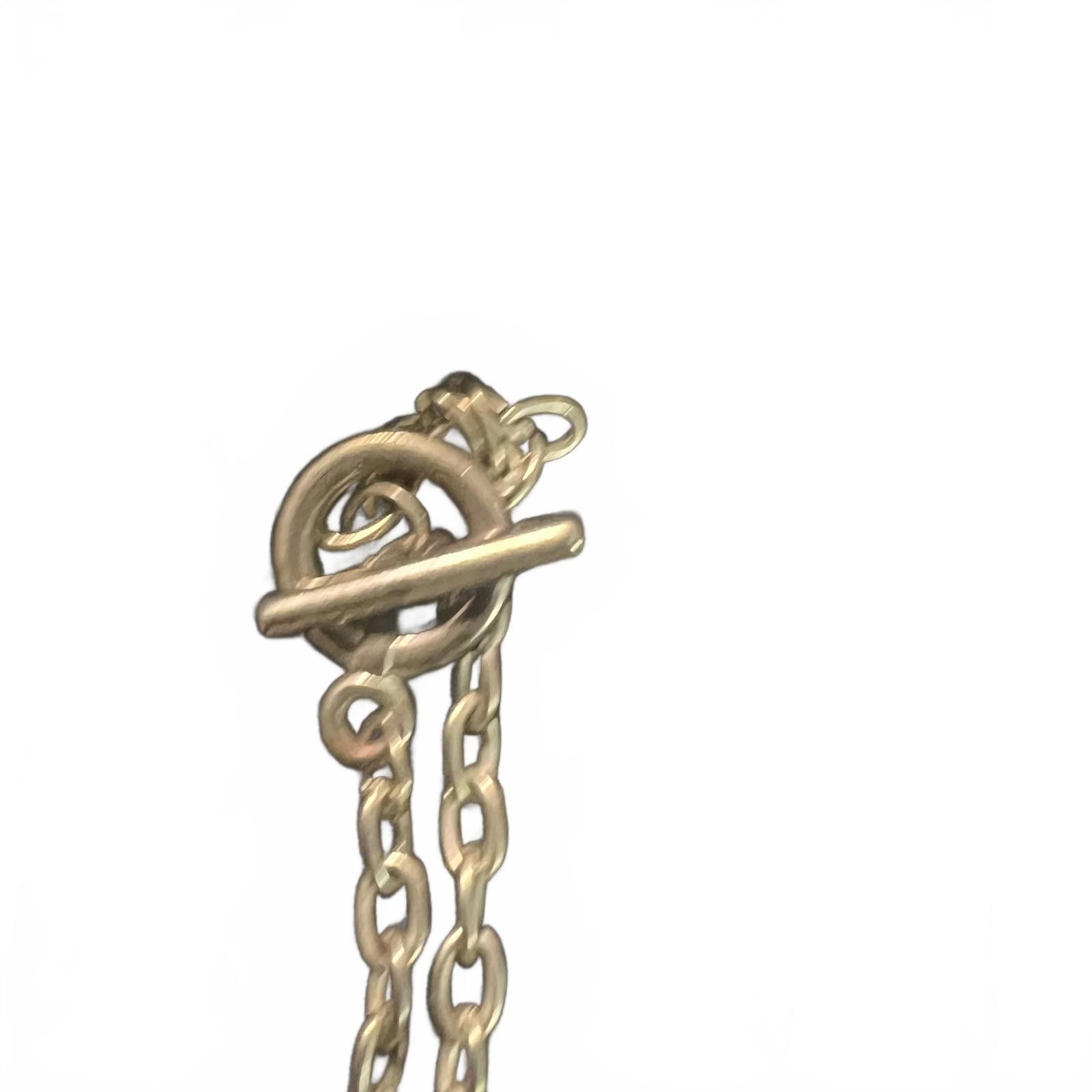 Unknown London Silver Heart Pendant Chain Necklace with Toggle Clasp Size ONE SIZE - 2 Thumbnail
