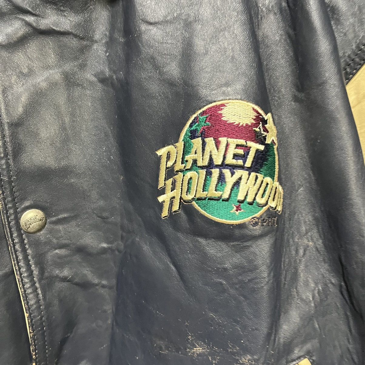 Planet Hollywood Vintage 90s Planet Hollywood California Leather Jacket XL Size US XL / EU 56 / 4 - 5 Thumbnail